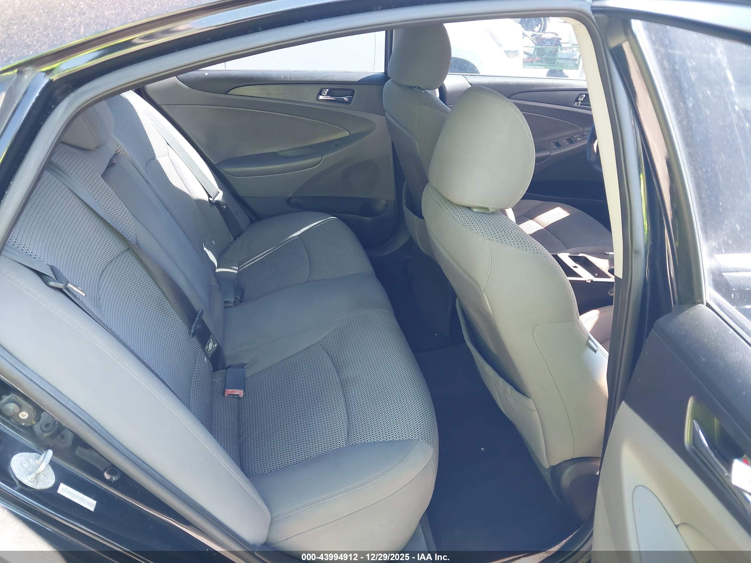 2011 Hyundai Sonata Gls Black vin: 5NPEB4AC7BH136552