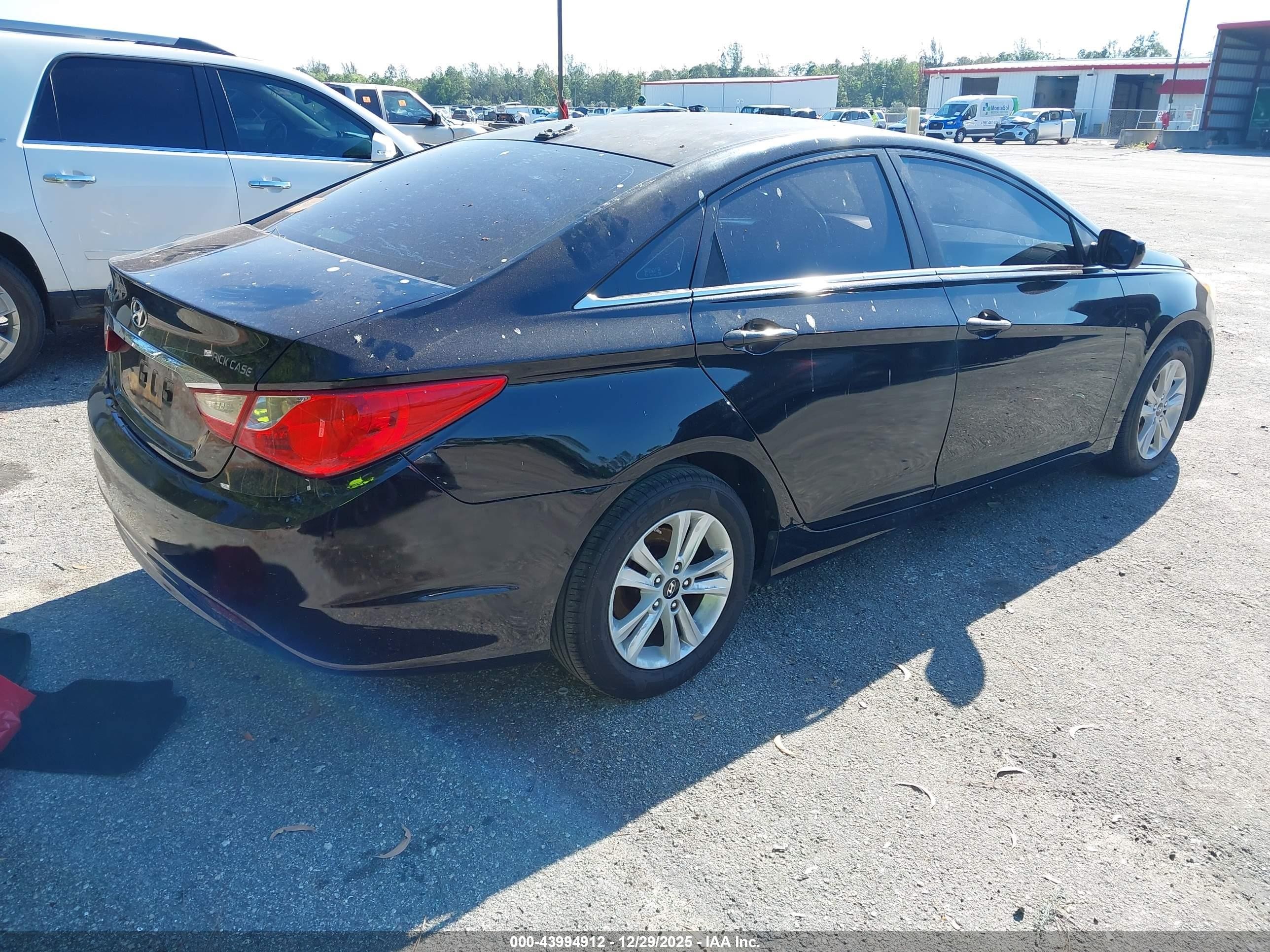 2011 Hyundai Sonata Gls Black vin: 5NPEB4AC7BH136552