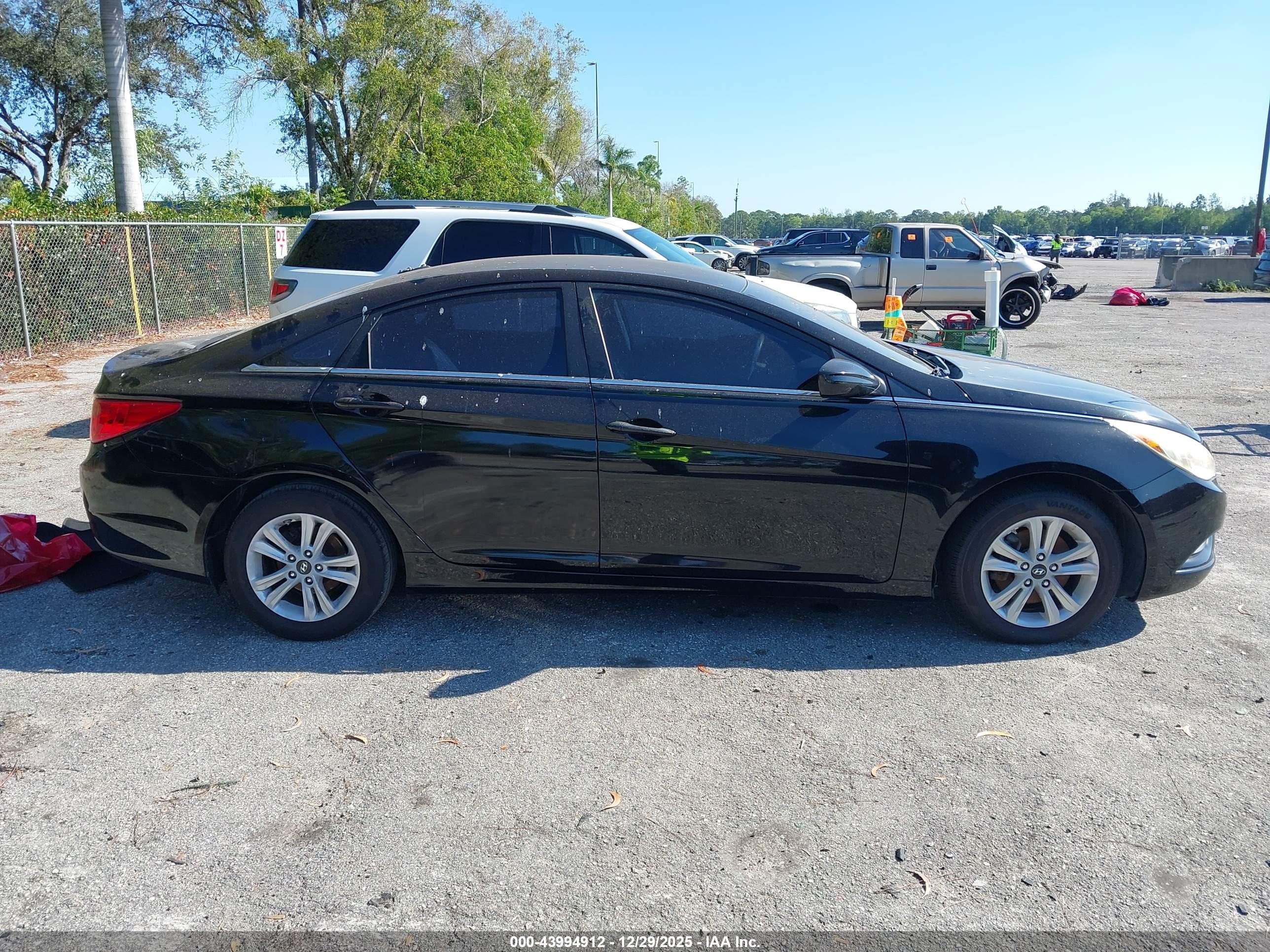 2011 Hyundai Sonata Gls Black vin: 5NPEB4AC7BH136552