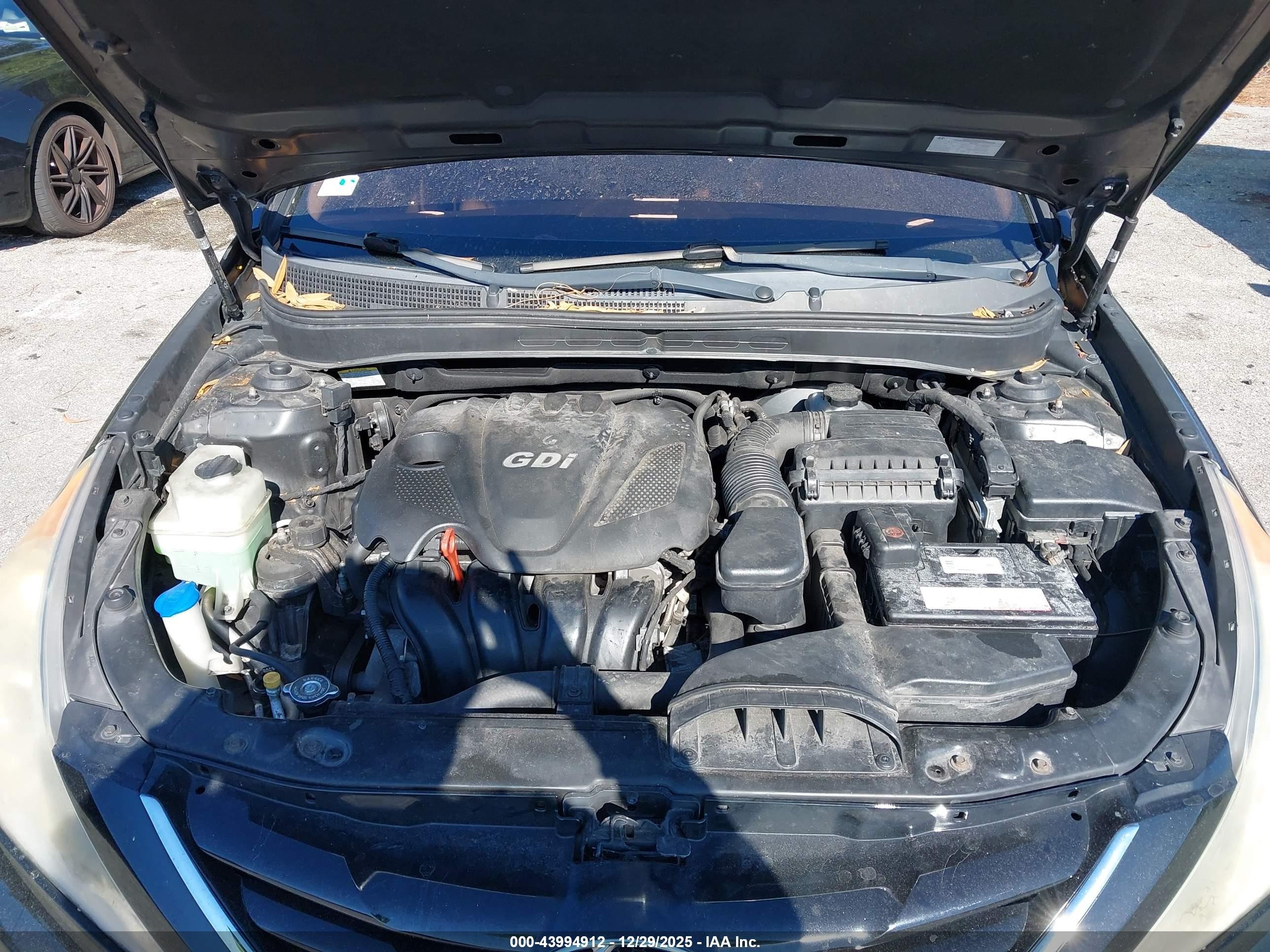 2011 Hyundai Sonata Gls Black vin: 5NPEB4AC7BH136552