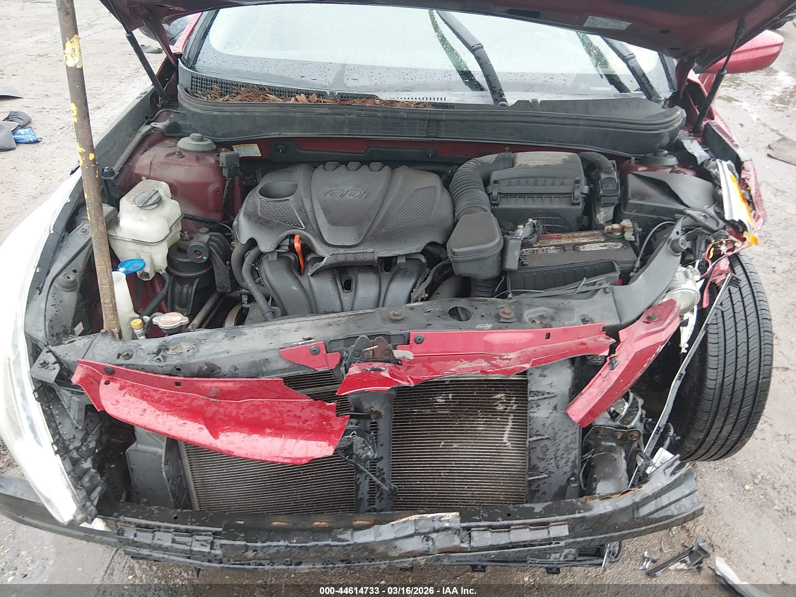 2011 Hyundai Sonata Gls Красный vin: 5NPEB4AC7BH171821