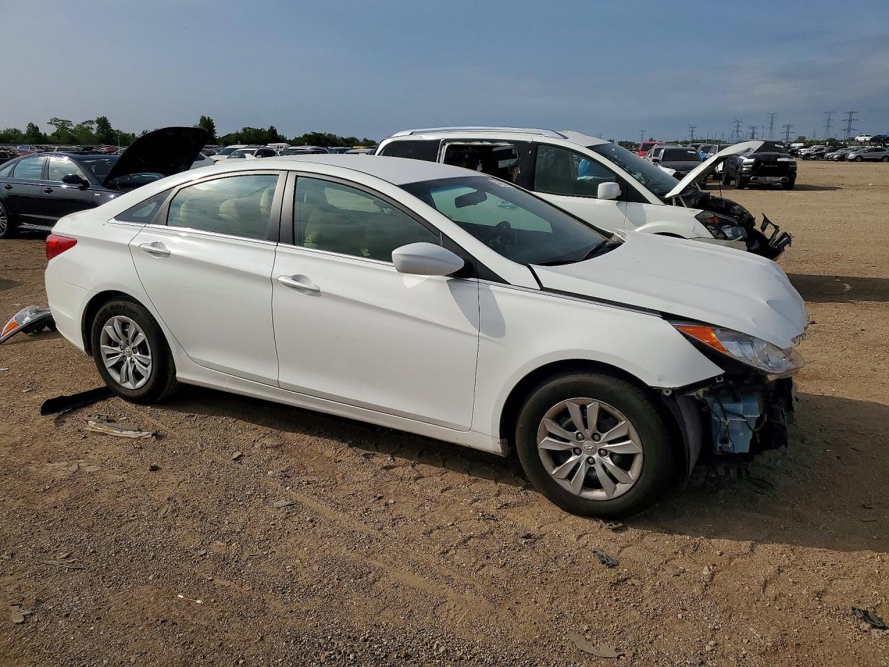 2011 Hyundai Sonata Gls White vin: 5NPEB4AC7BH180308