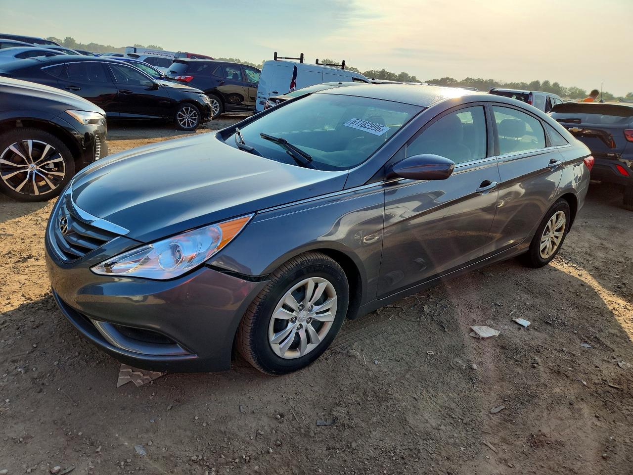 2011 Hyundai Sonata Gls Gray vin: 5NPEB4AC7BH194936