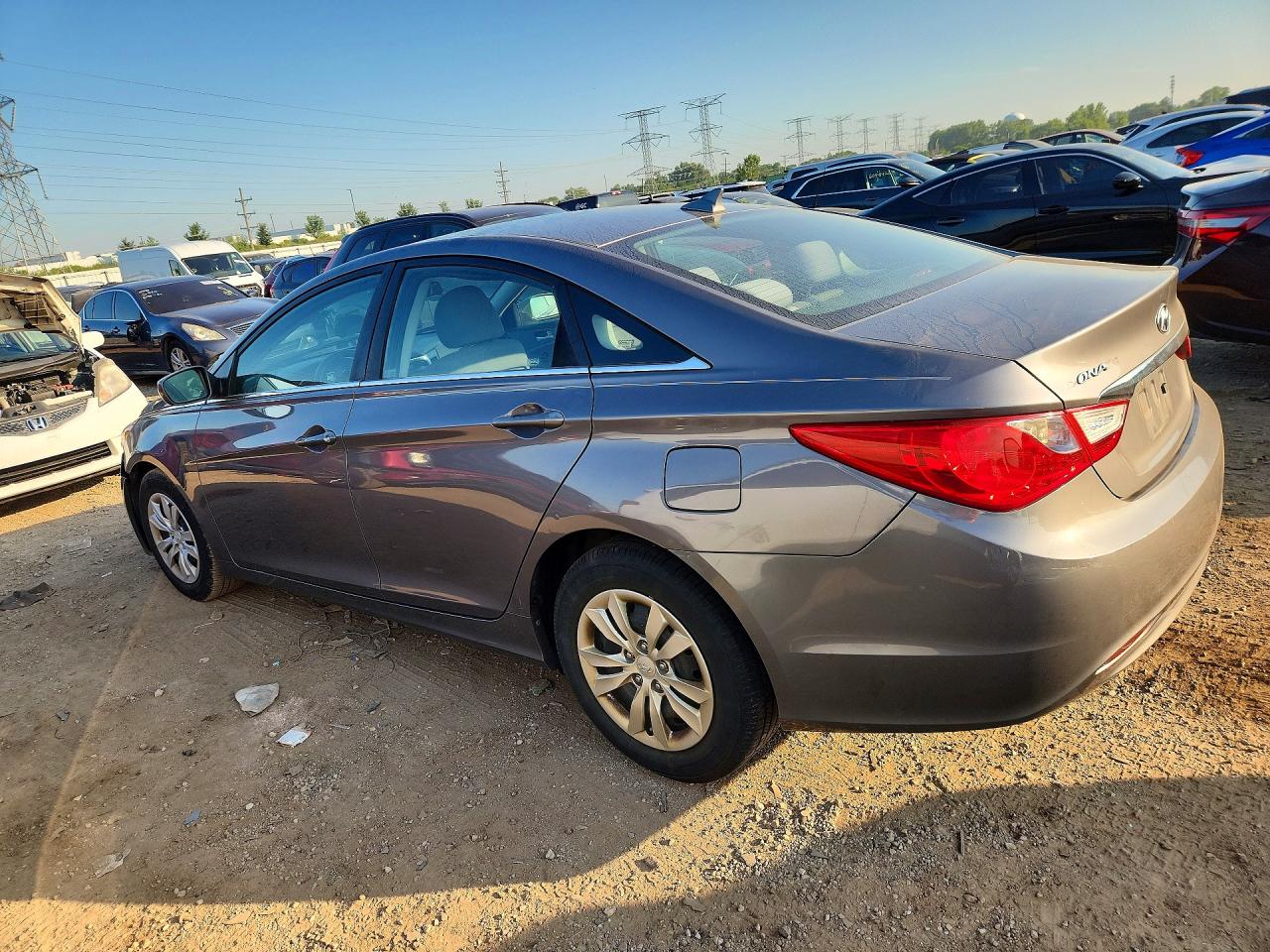 2011 Hyundai Sonata Gls Gray vin: 5NPEB4AC7BH194936