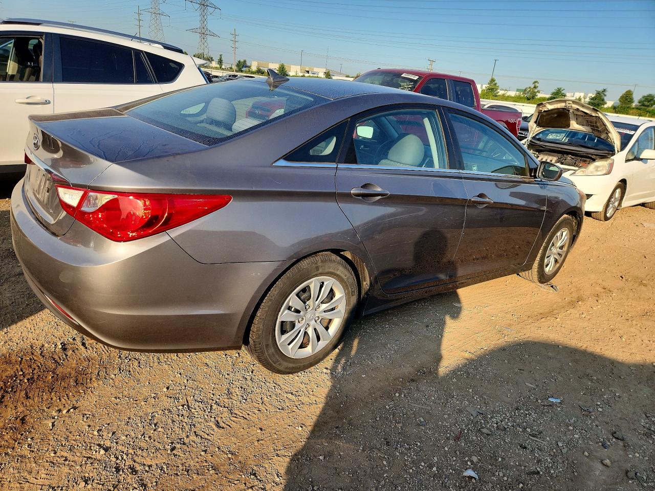 2011 Hyundai Sonata Gls Gray vin: 5NPEB4AC7BH194936