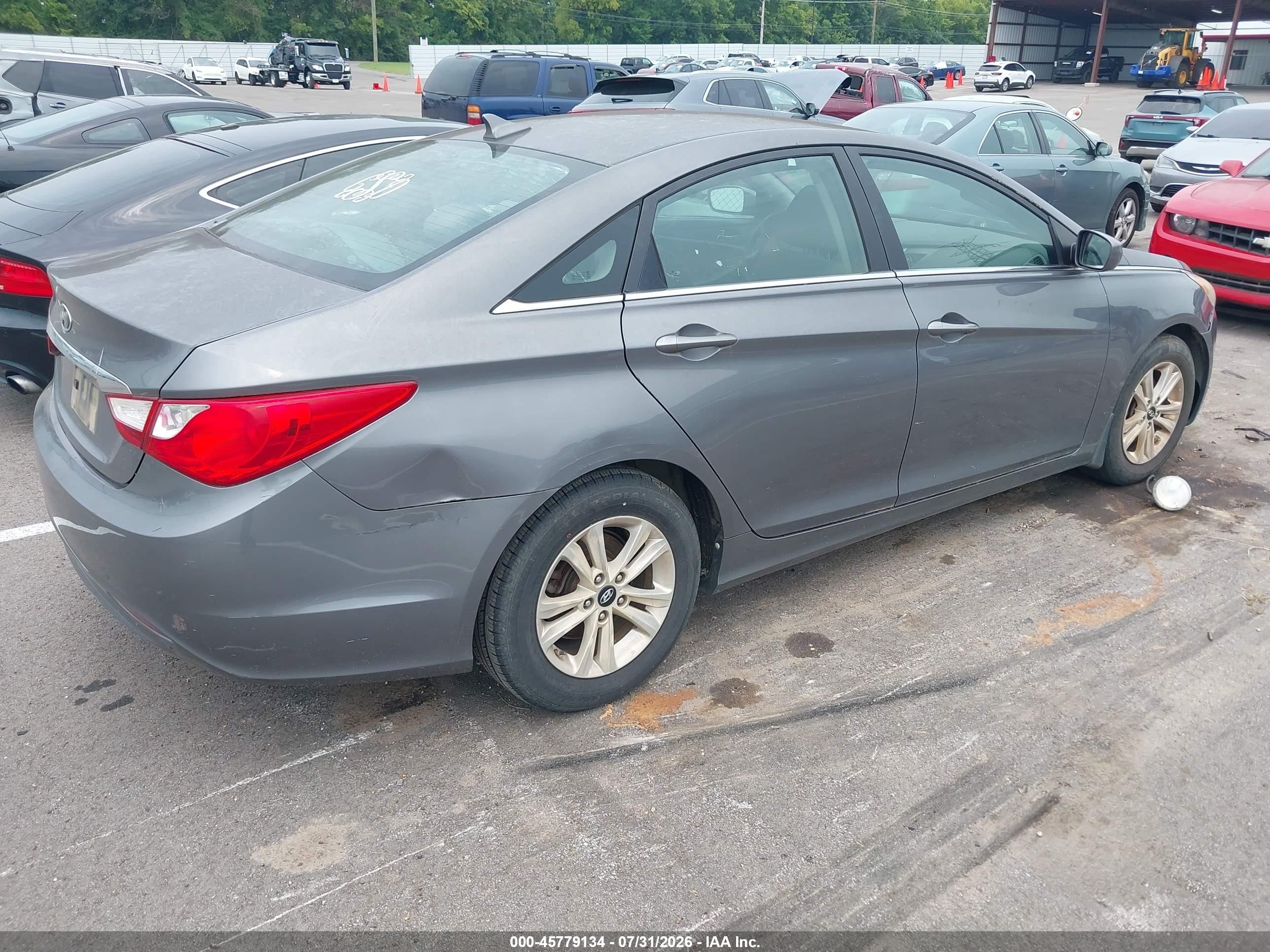 2011 Hyundai Sonata Gls Gray vin: 5NPEB4AC7BH206339