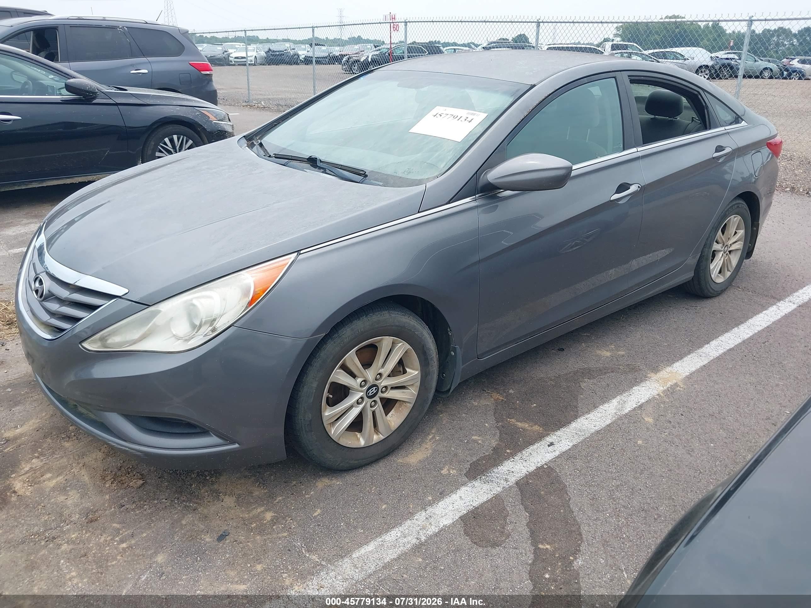 2011 Hyundai Sonata Gls Gray vin: 5NPEB4AC7BH206339