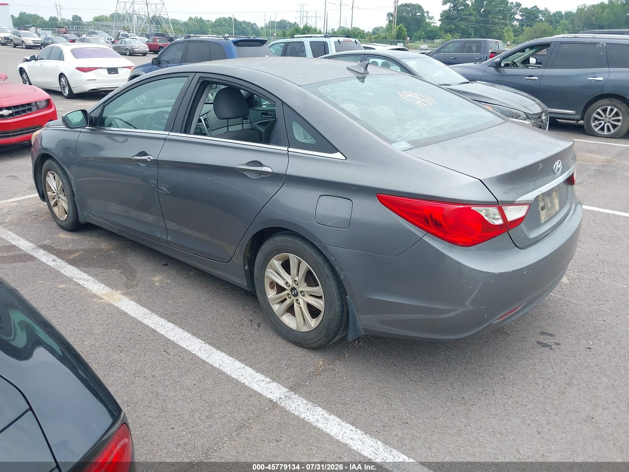 2011 Hyundai Sonata Gls Gray vin: 5NPEB4AC7BH206339