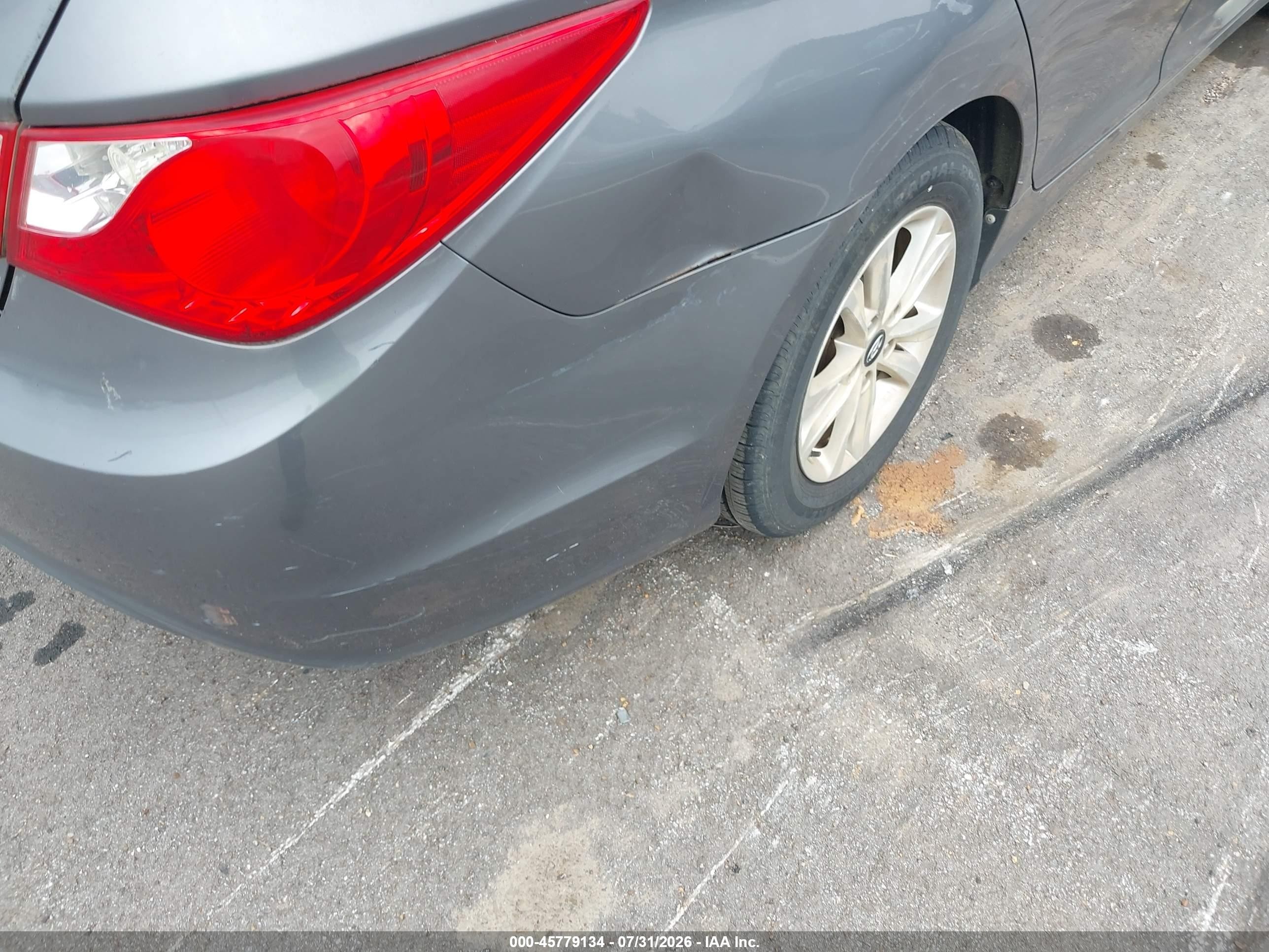 2011 Hyundai Sonata Gls Gray vin: 5NPEB4AC7BH206339