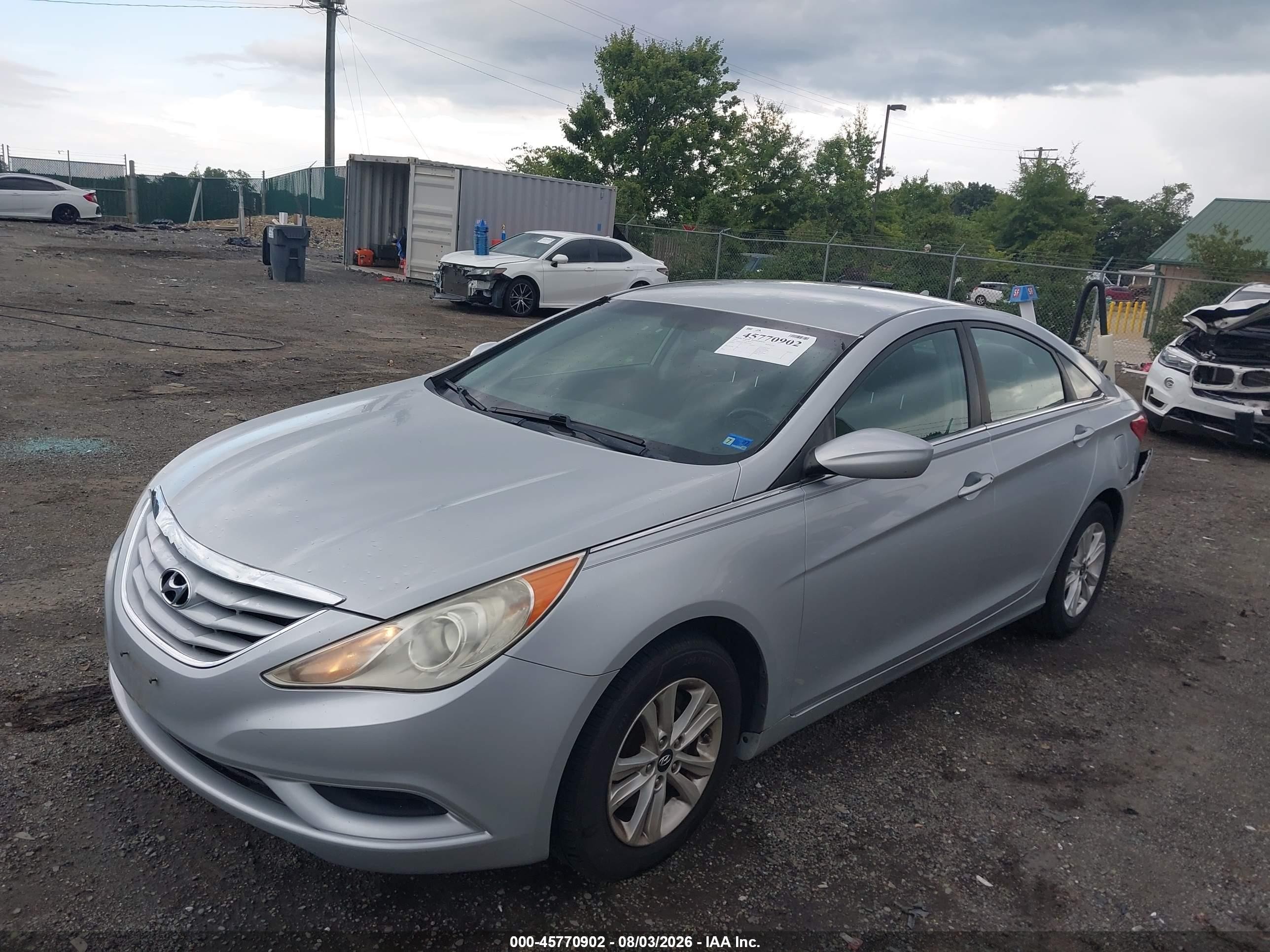2011 Hyundai Sonata Gls Серый vin: 5NPEB4AC7BH207362