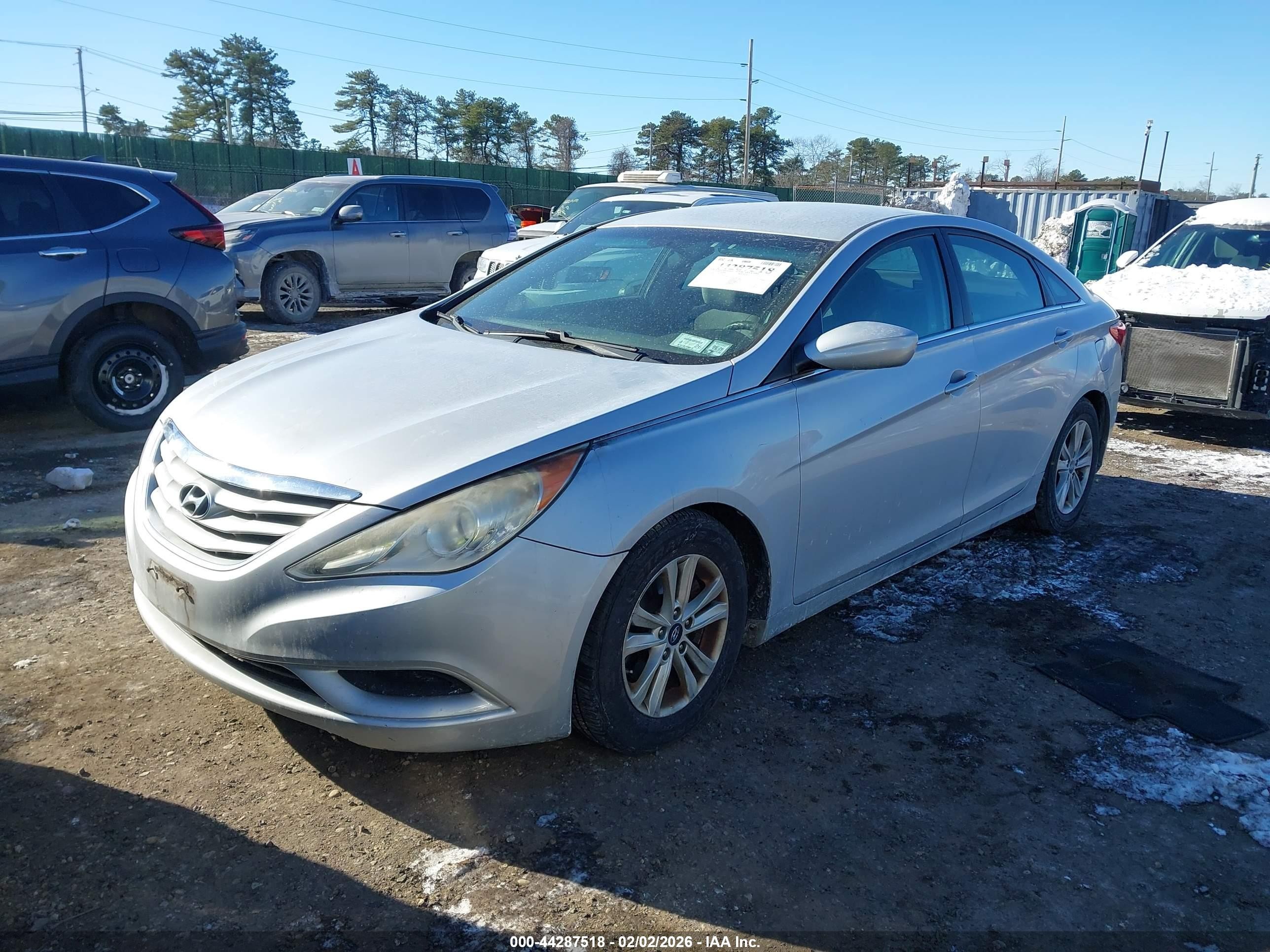2011 Hyundai Sonata Gls Silver vin: 5NPEB4AC7BH220967