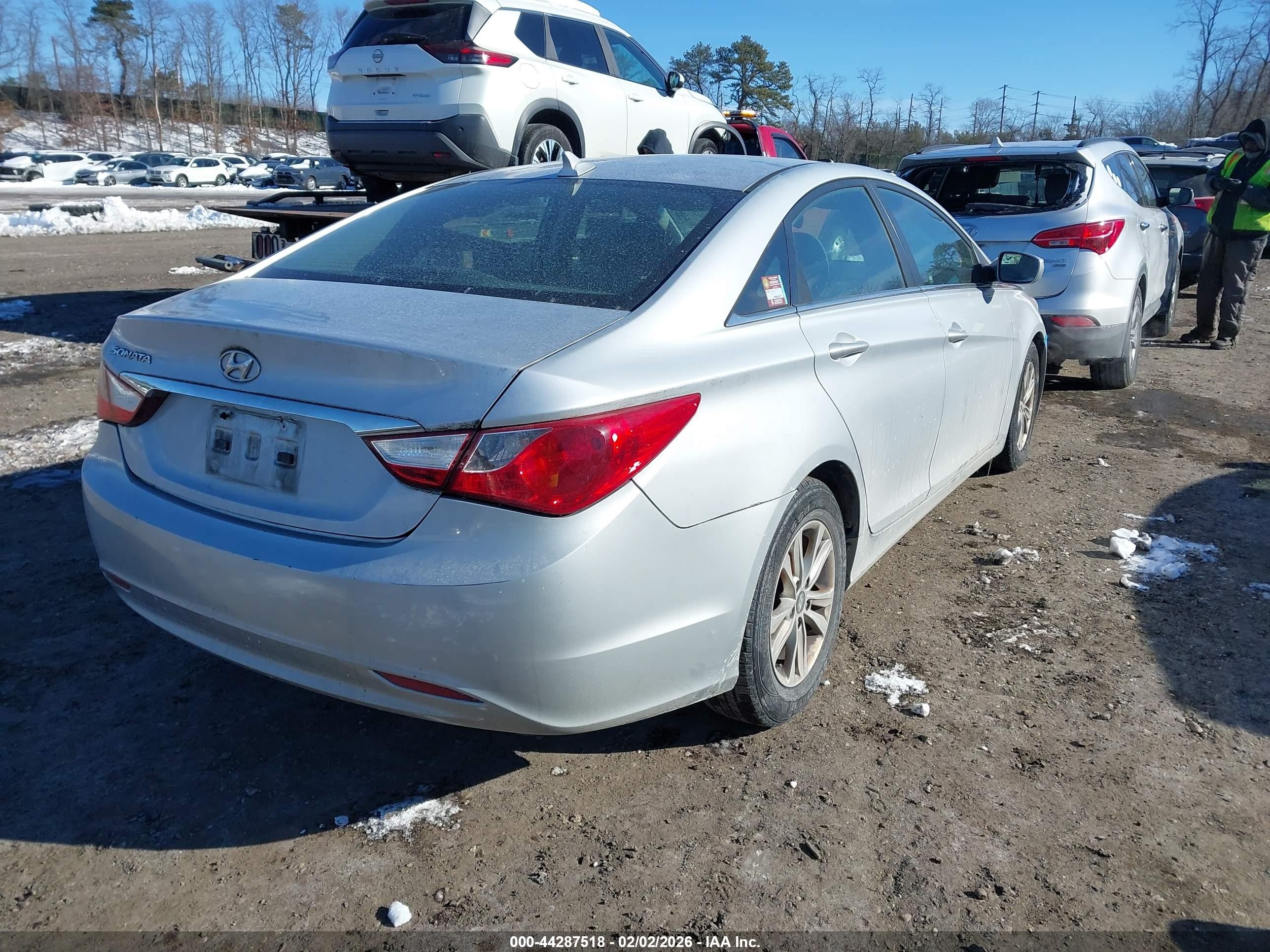 2011 Hyundai Sonata Gls Silver vin: 5NPEB4AC7BH220967