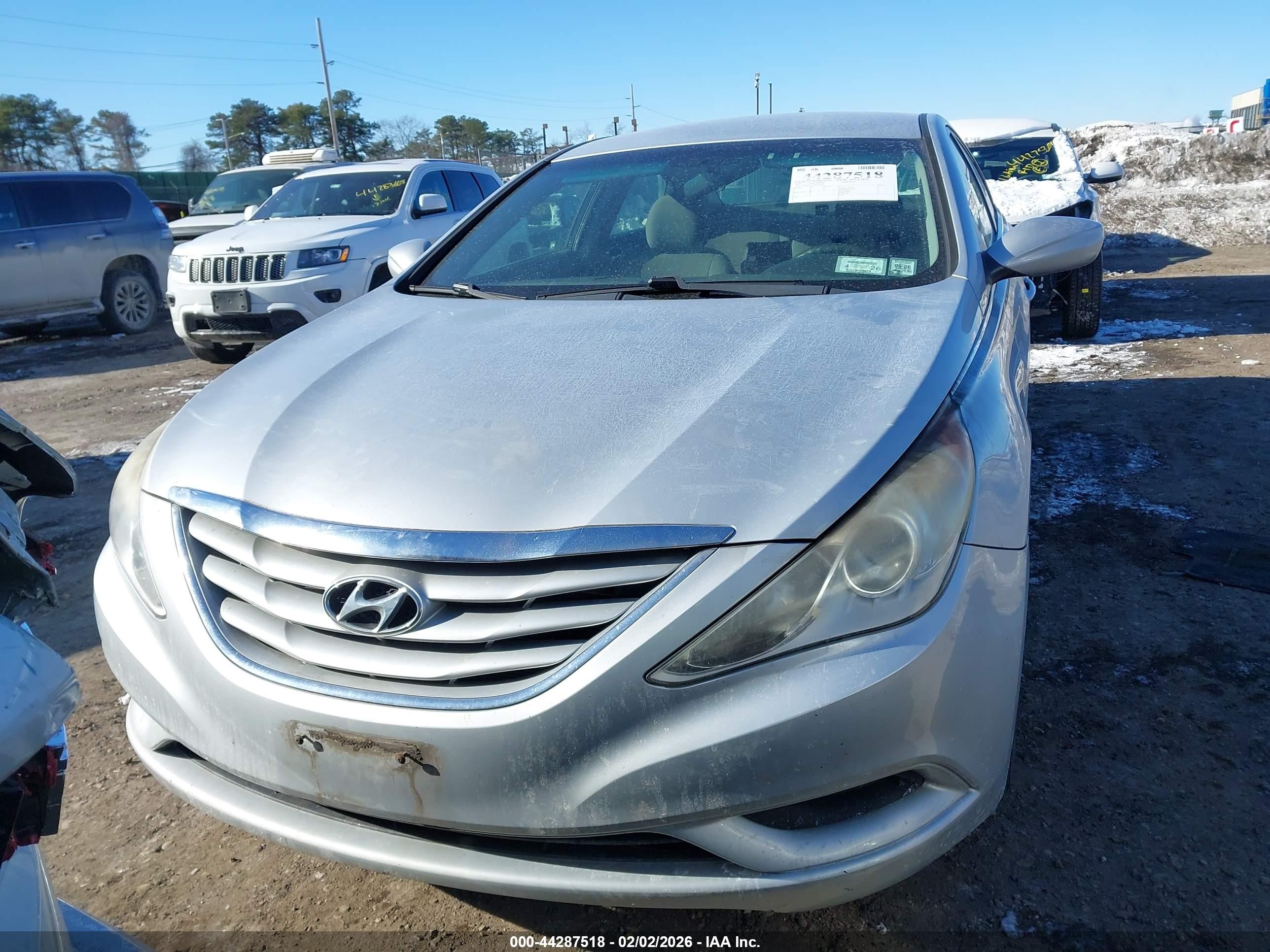 2011 Hyundai Sonata Gls Silver vin: 5NPEB4AC7BH220967