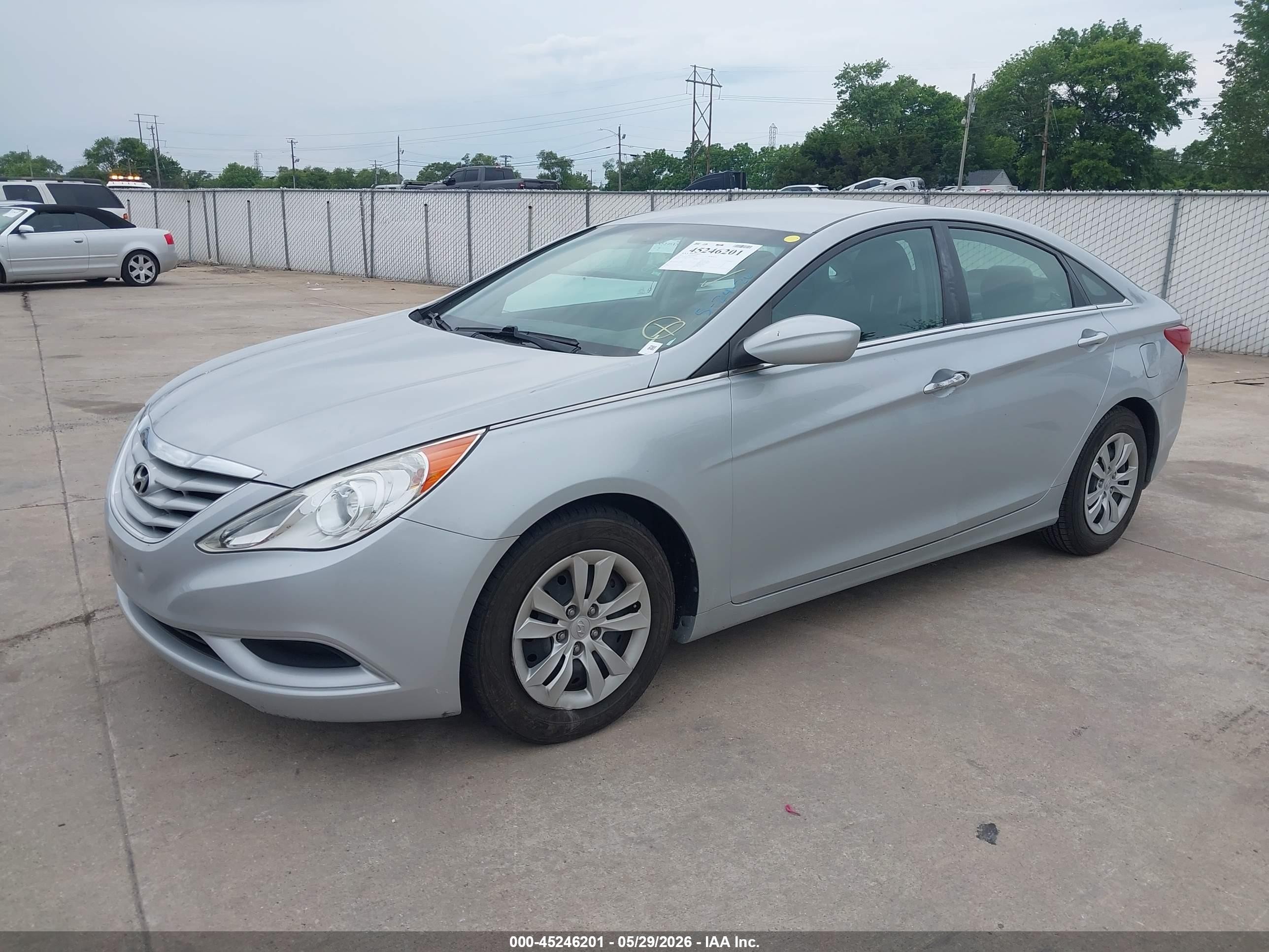 2011 Hyundai Sonata Gls Silver vin: 5NPEB4AC7BH232441