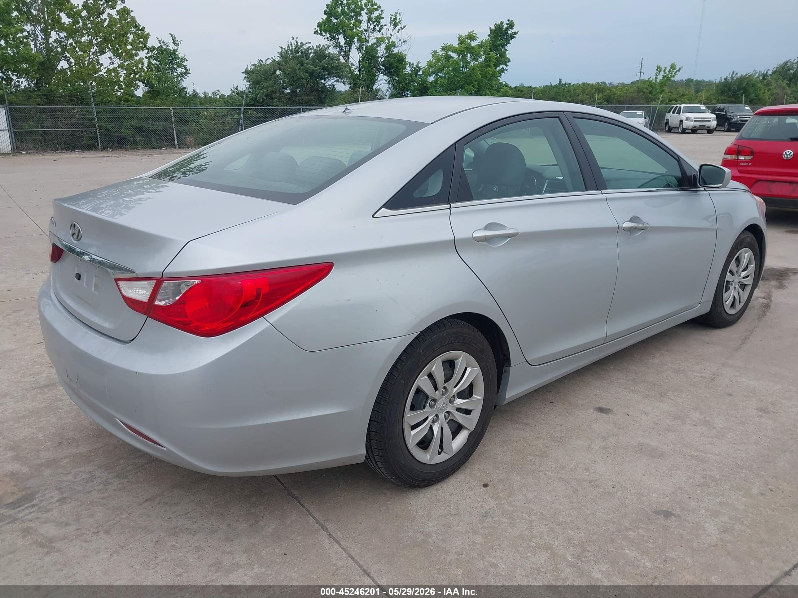 2011 Hyundai Sonata Gls Silver vin: 5NPEB4AC7BH232441