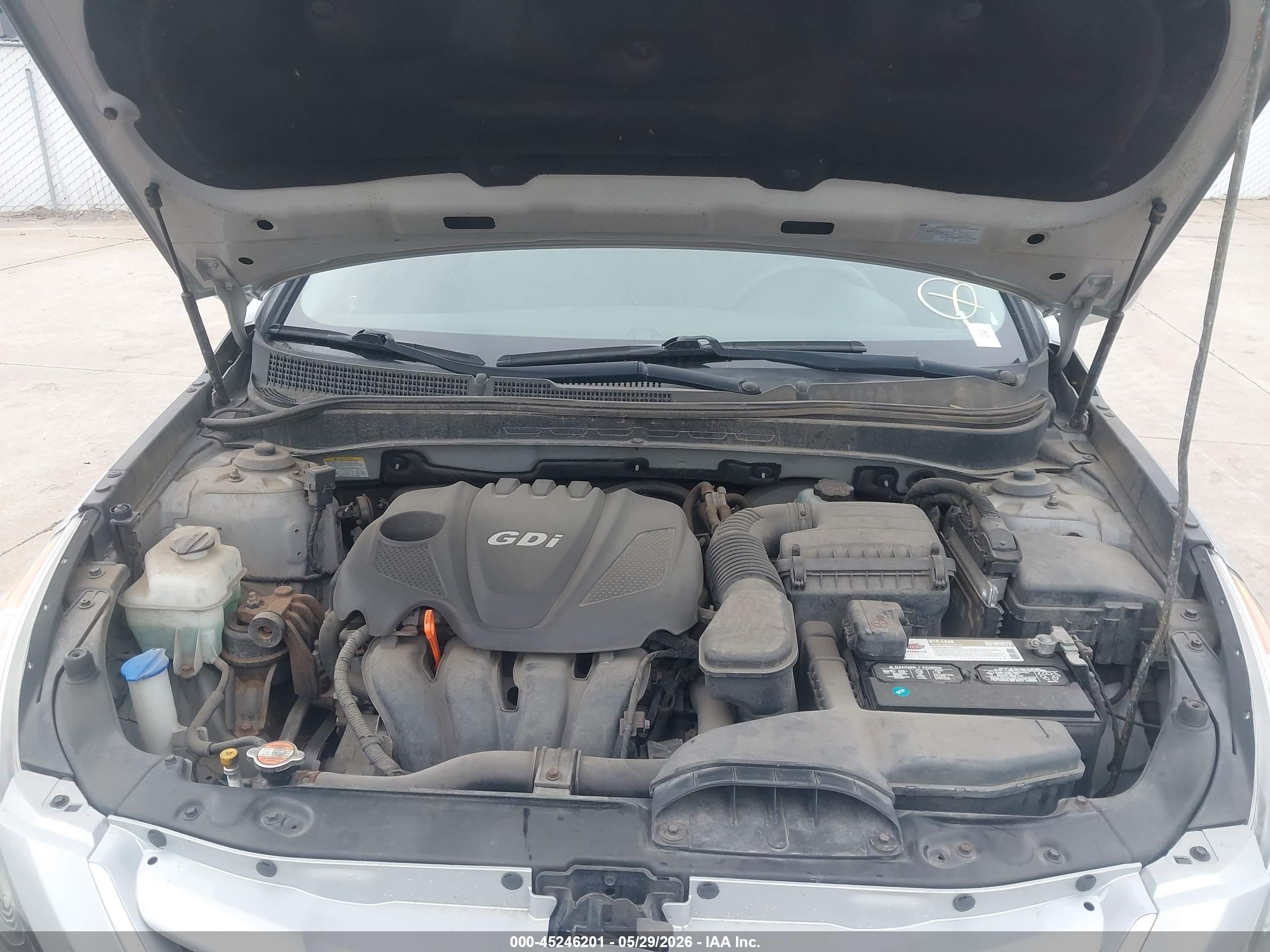 2011 Hyundai Sonata Gls Silver vin: 5NPEB4AC7BH232441