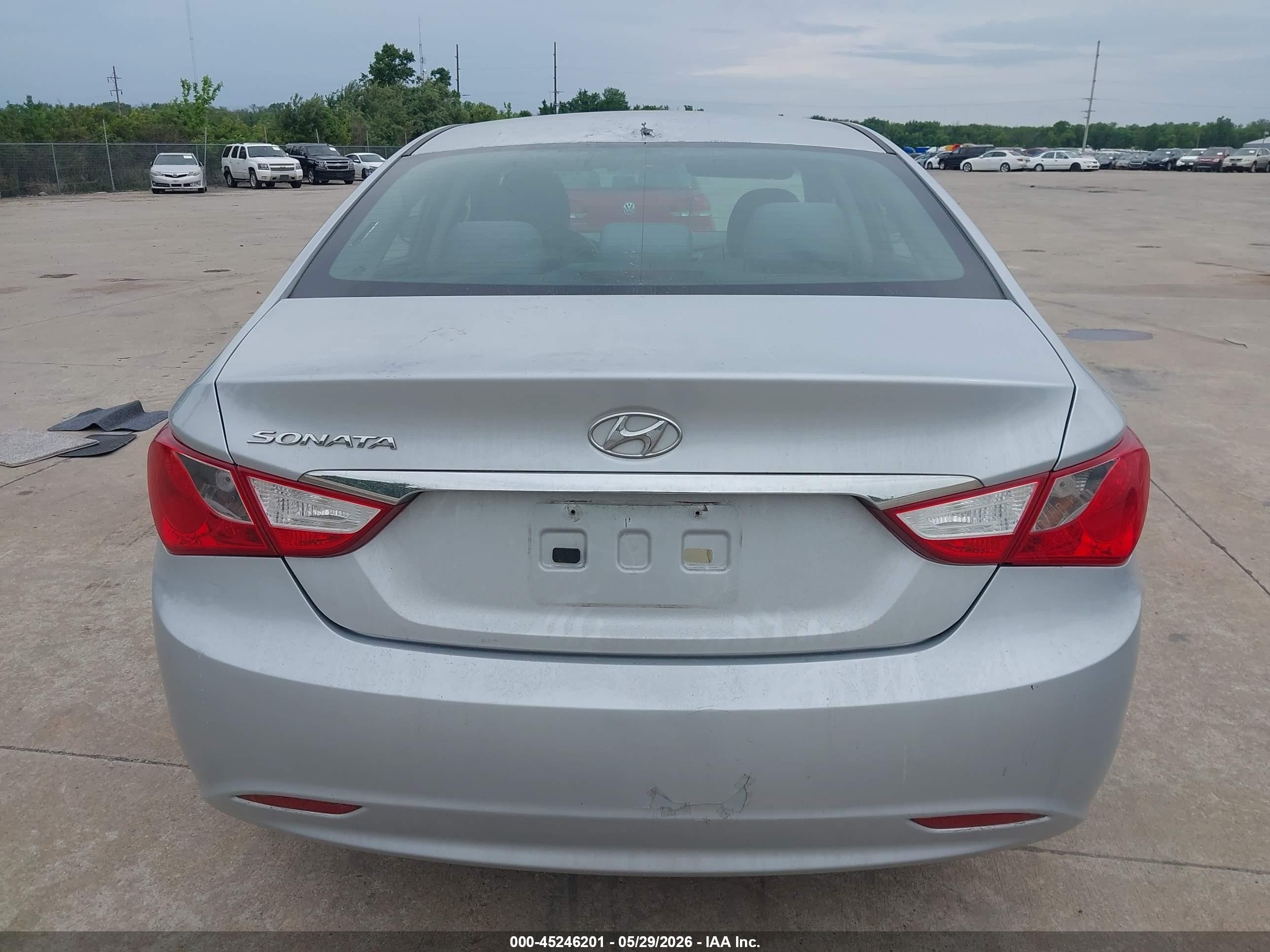 2011 Hyundai Sonata Gls Silver vin: 5NPEB4AC7BH232441