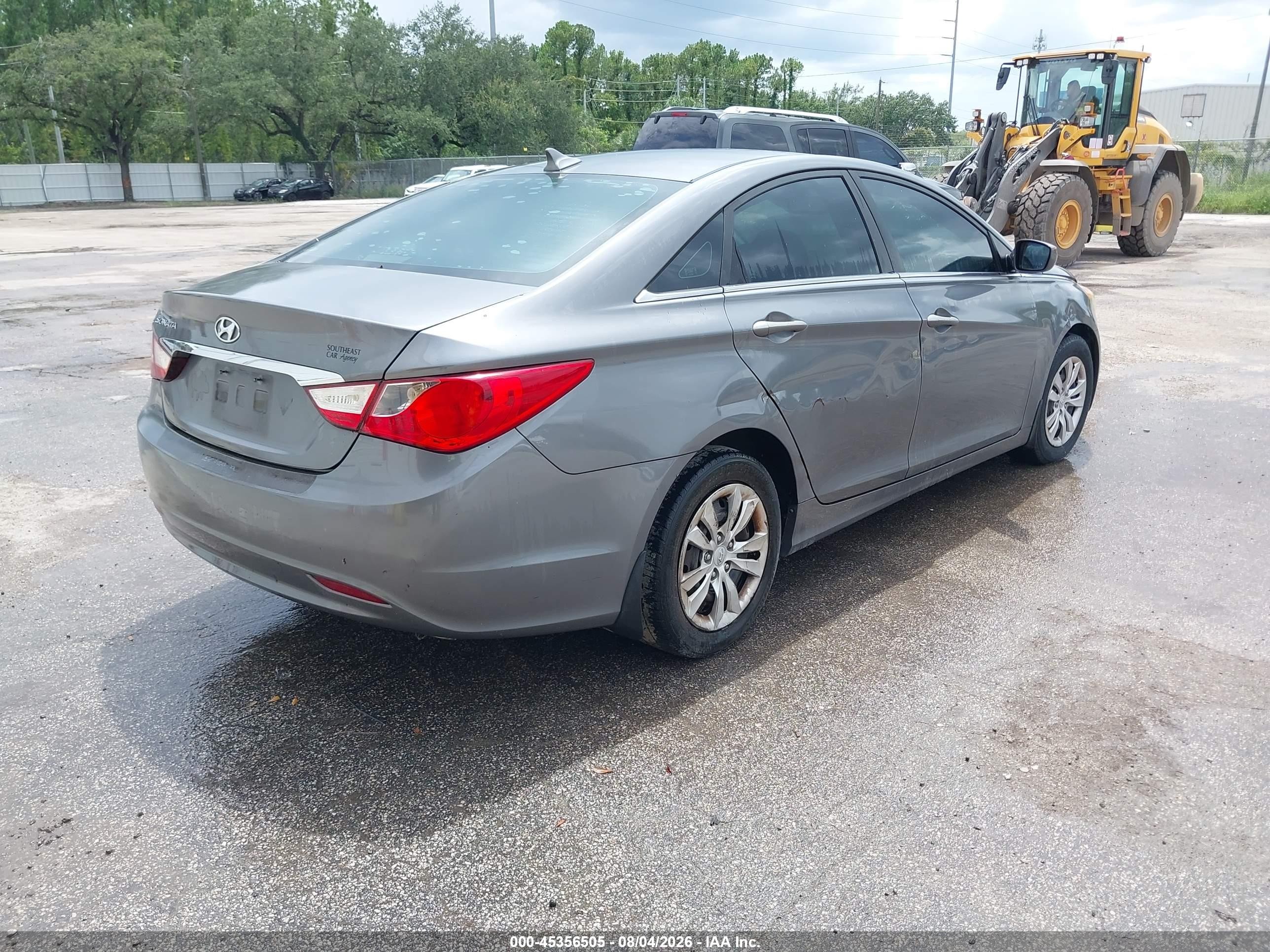 2011 Hyundai Sonata Gls Gray vin: 5NPEB4AC7BH240619