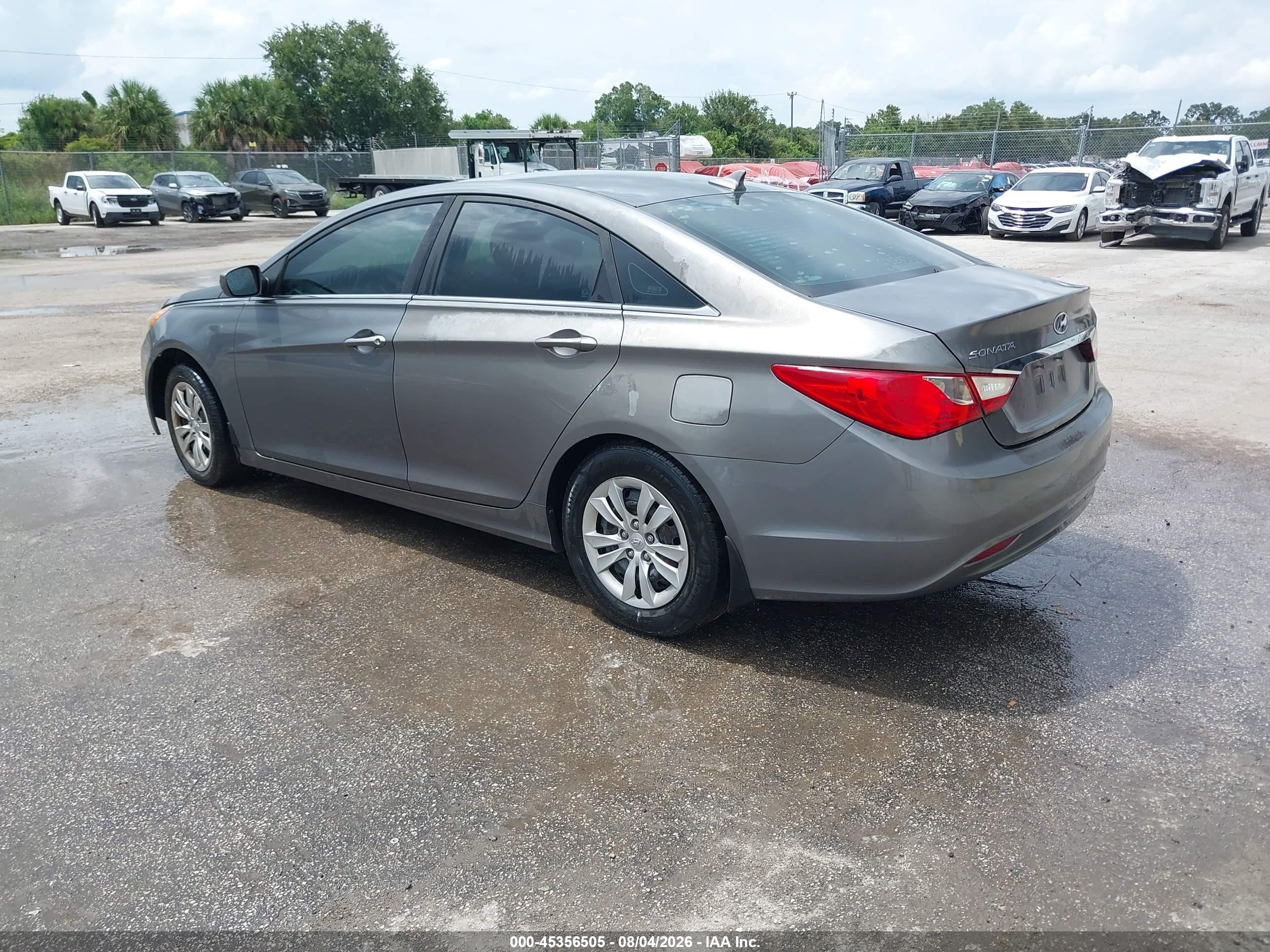 2011 Hyundai Sonata Gls Gray vin: 5NPEB4AC7BH240619