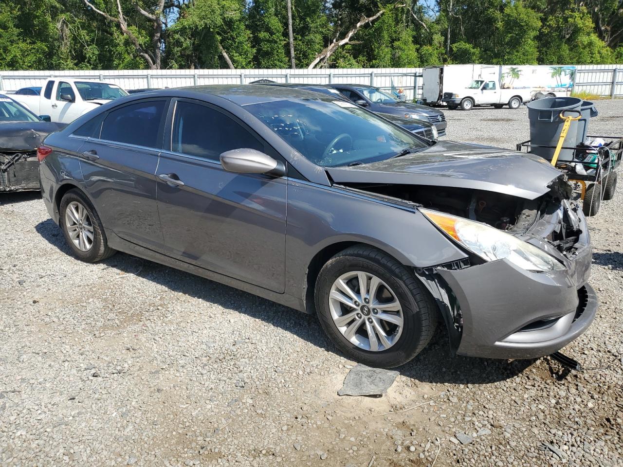 2011 Hyundai Sonata Gls Серый vin: 5NPEB4AC7BH241625