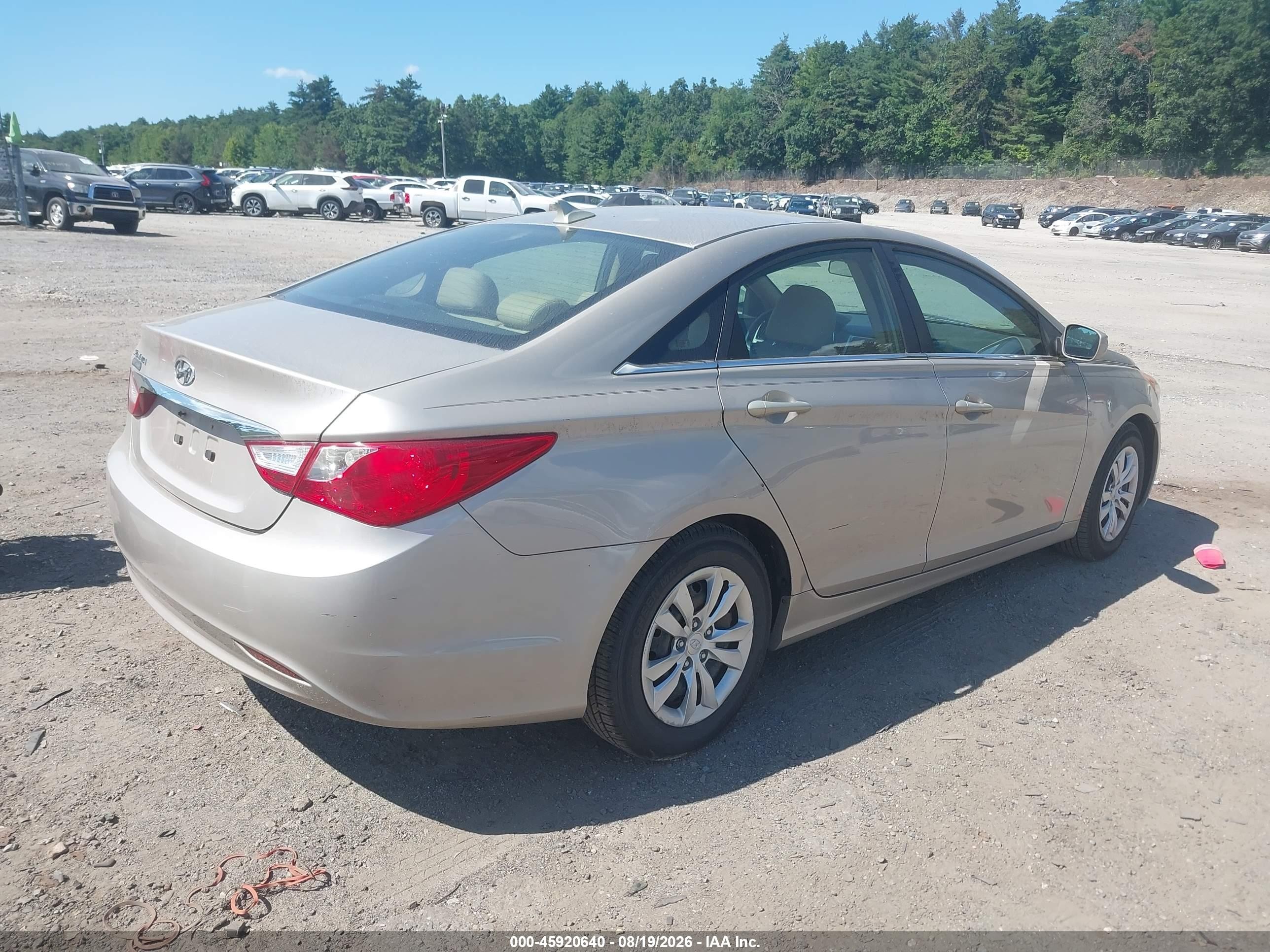 2011 Hyundai Sonata Gls Gold vin: 5NPEB4AC7BH245576