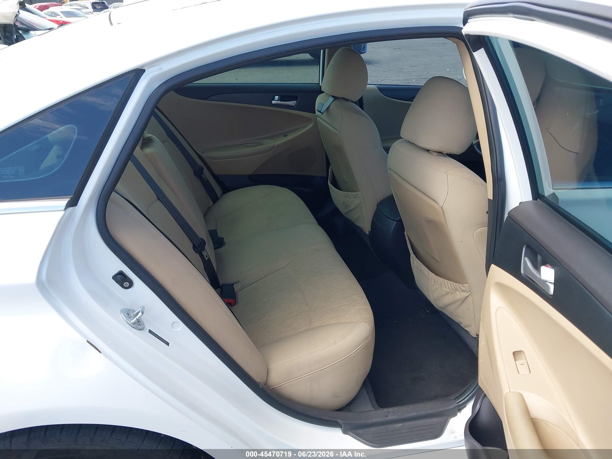 2011 Hyundai Sonata Gls White vin: 5NPEB4AC7BH247554