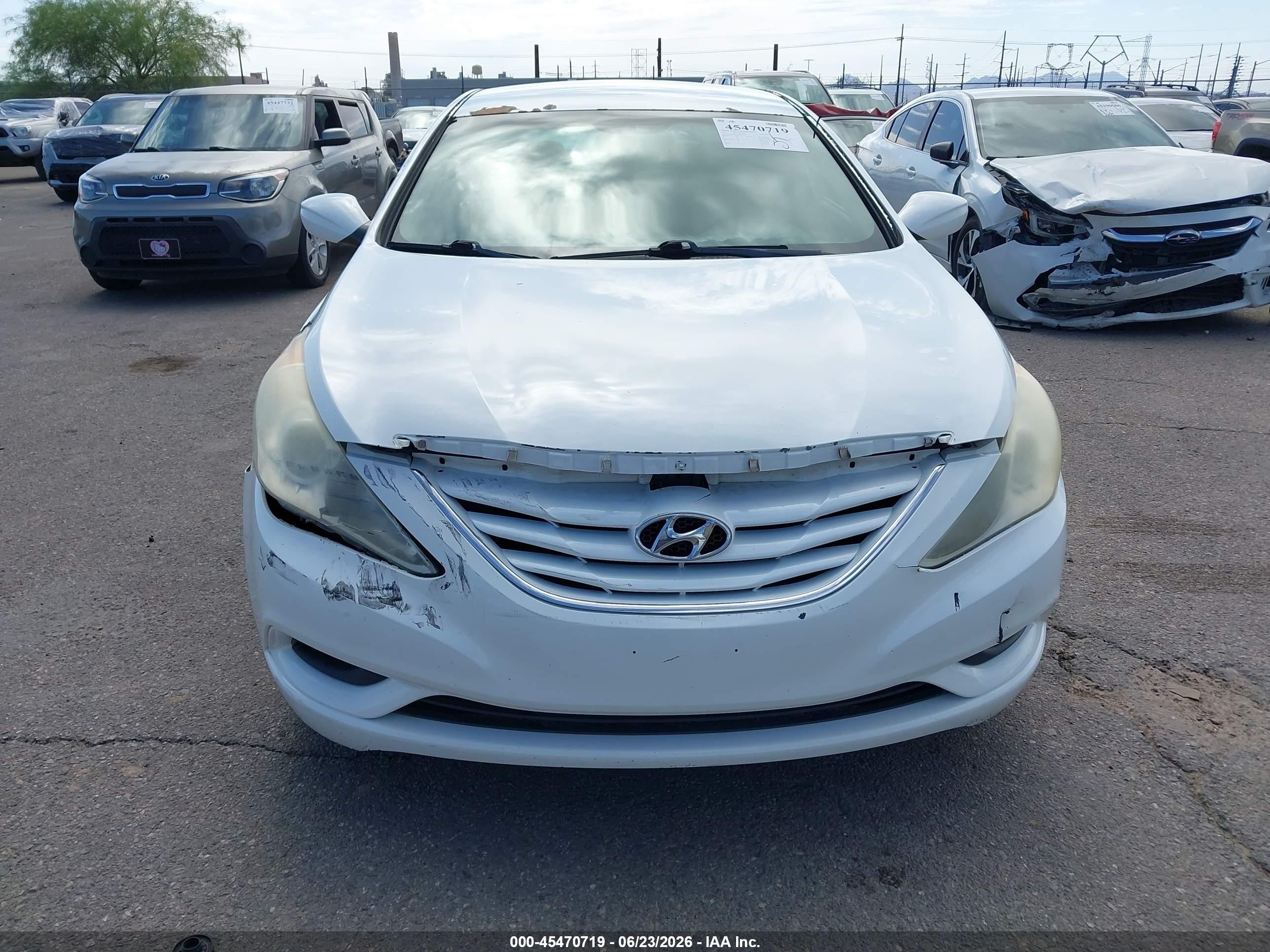 2011 Hyundai Sonata Gls White vin: 5NPEB4AC7BH247554