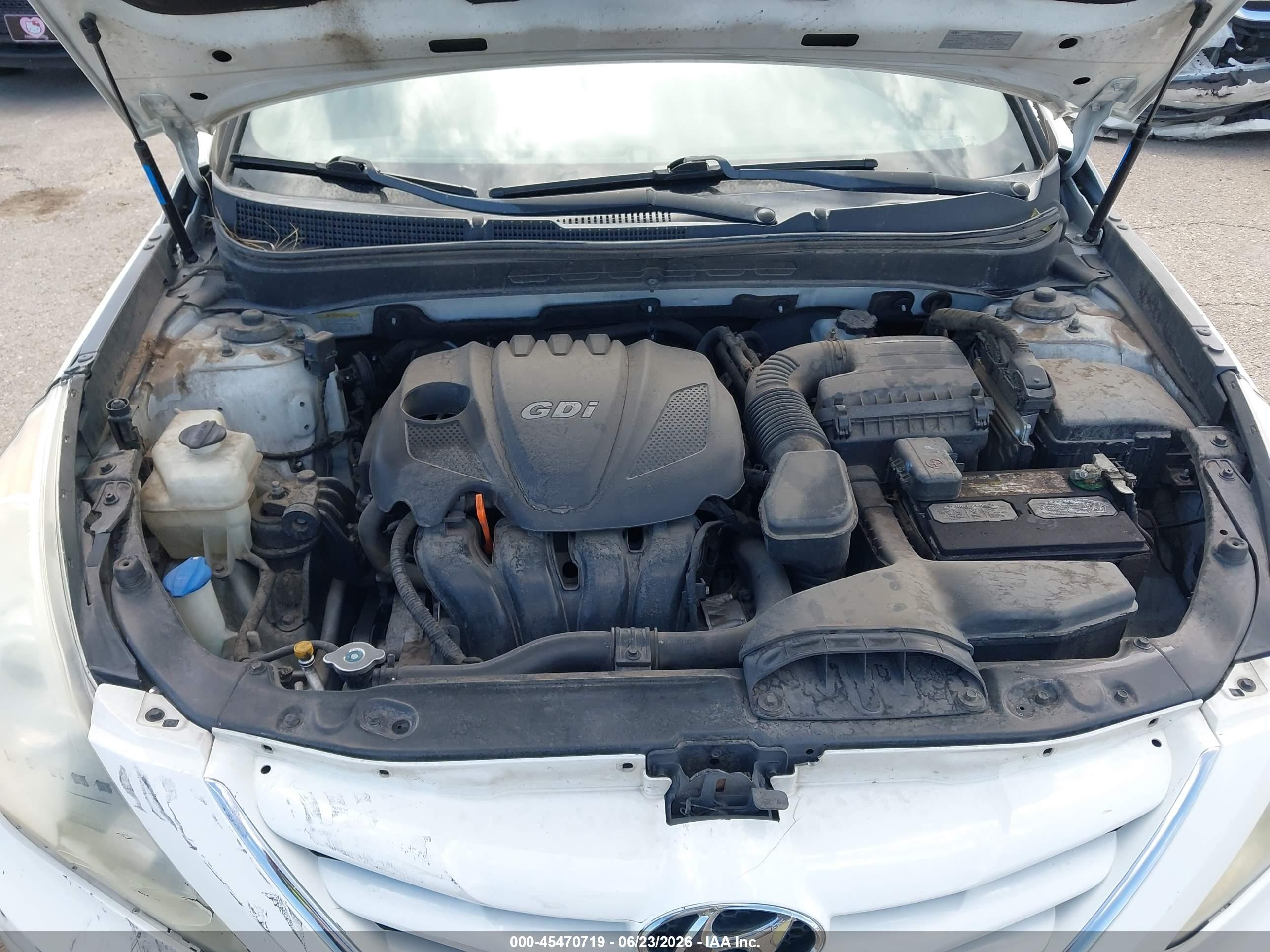 2011 Hyundai Sonata Gls White vin: 5NPEB4AC7BH247554