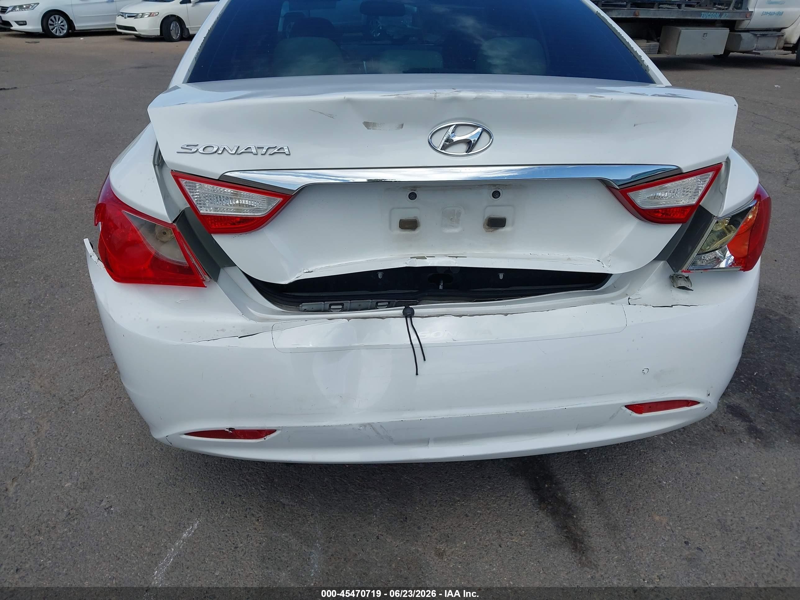 2011 Hyundai Sonata Gls White vin: 5NPEB4AC7BH247554