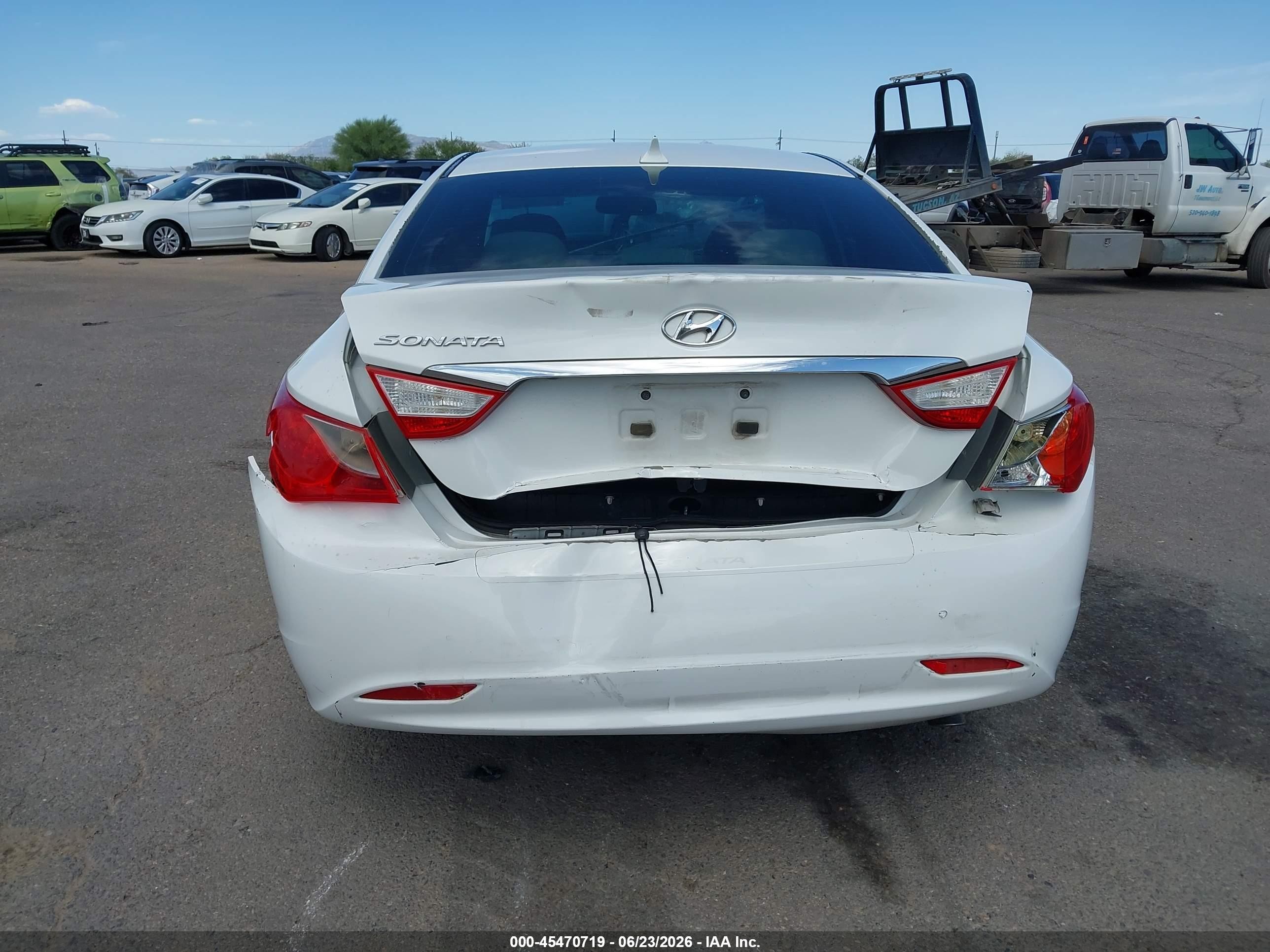 2011 Hyundai Sonata Gls White vin: 5NPEB4AC7BH247554
