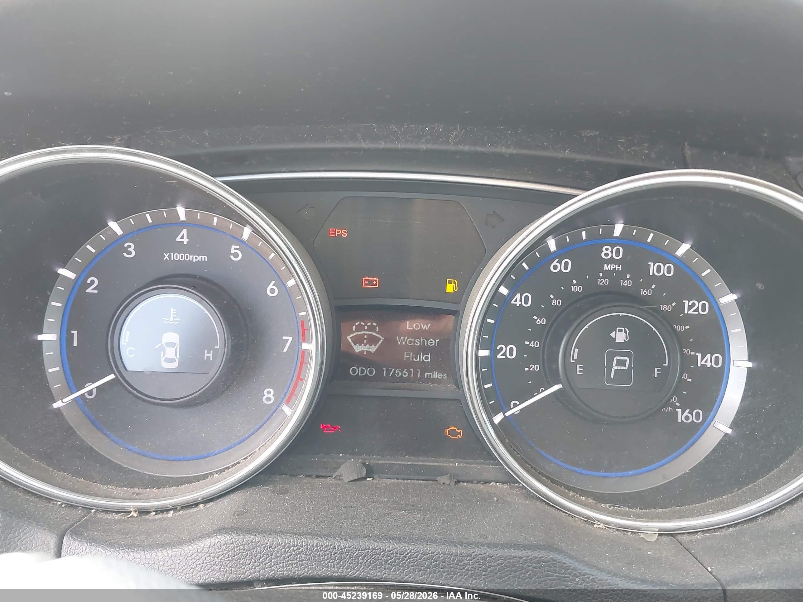 2011 Hyundai Sonata Gls Серый vin: 5NPEB4AC7BH254990