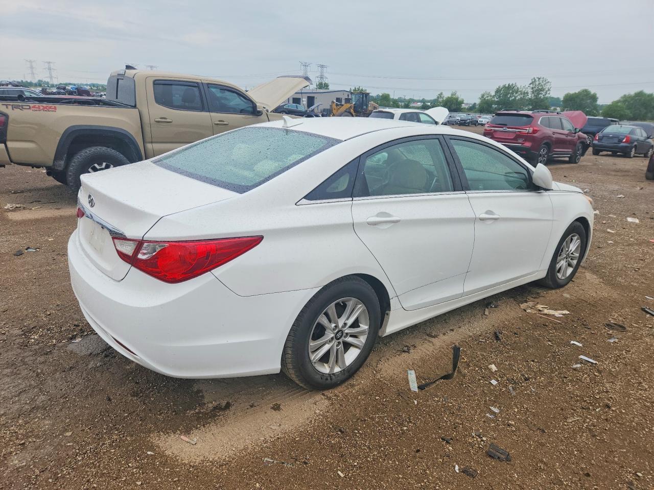 2011 Hyundai Sonata Gls White vin: 5NPEB4AC7BH258103