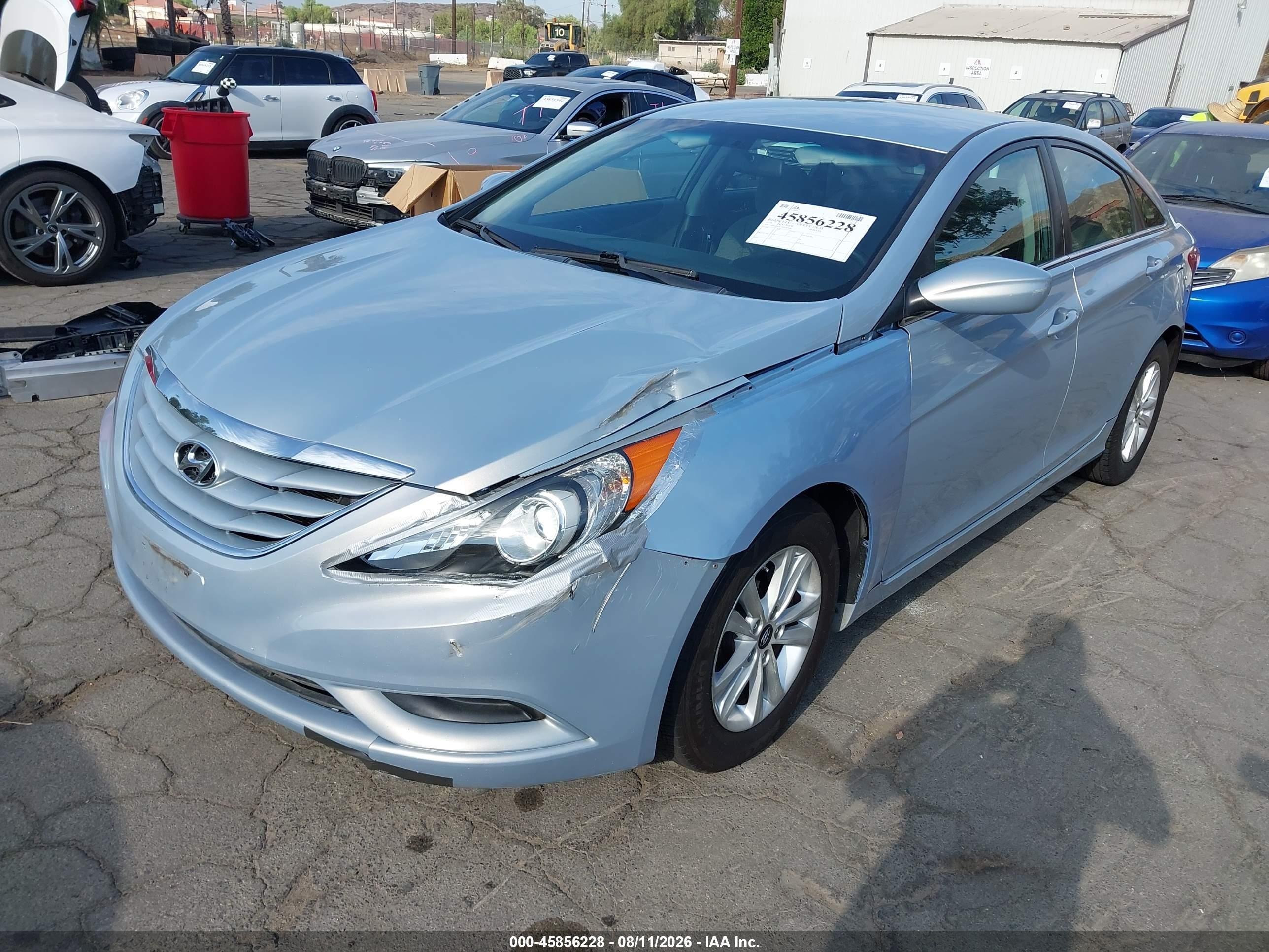 2011 Hyundai Sonata Gls Blue vin: 5NPEB4AC7BH287939