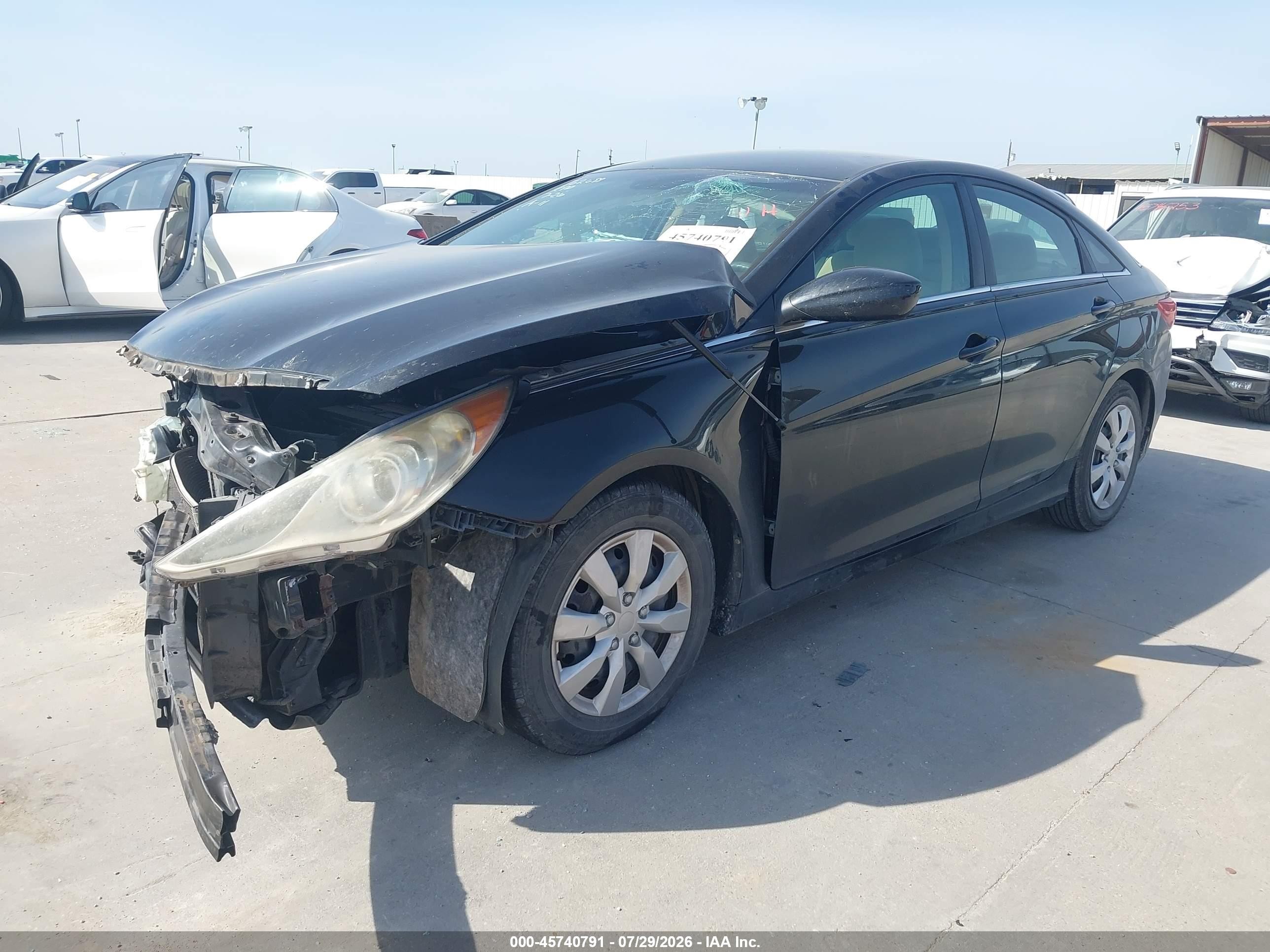 2011 Hyundai Sonata Gls Black vin: 5NPEB4AC7BH298326