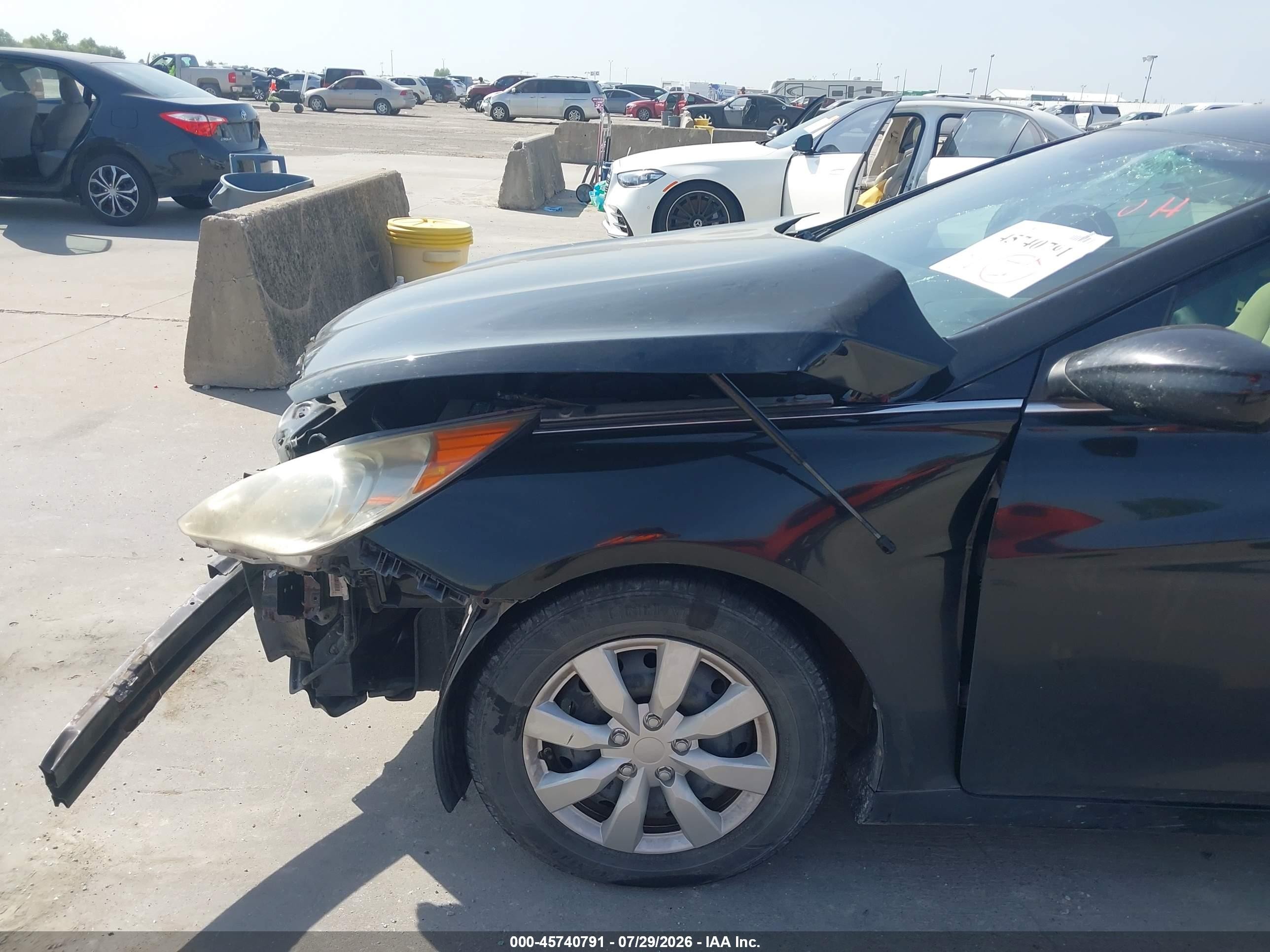 2011 Hyundai Sonata Gls Black vin: 5NPEB4AC7BH298326