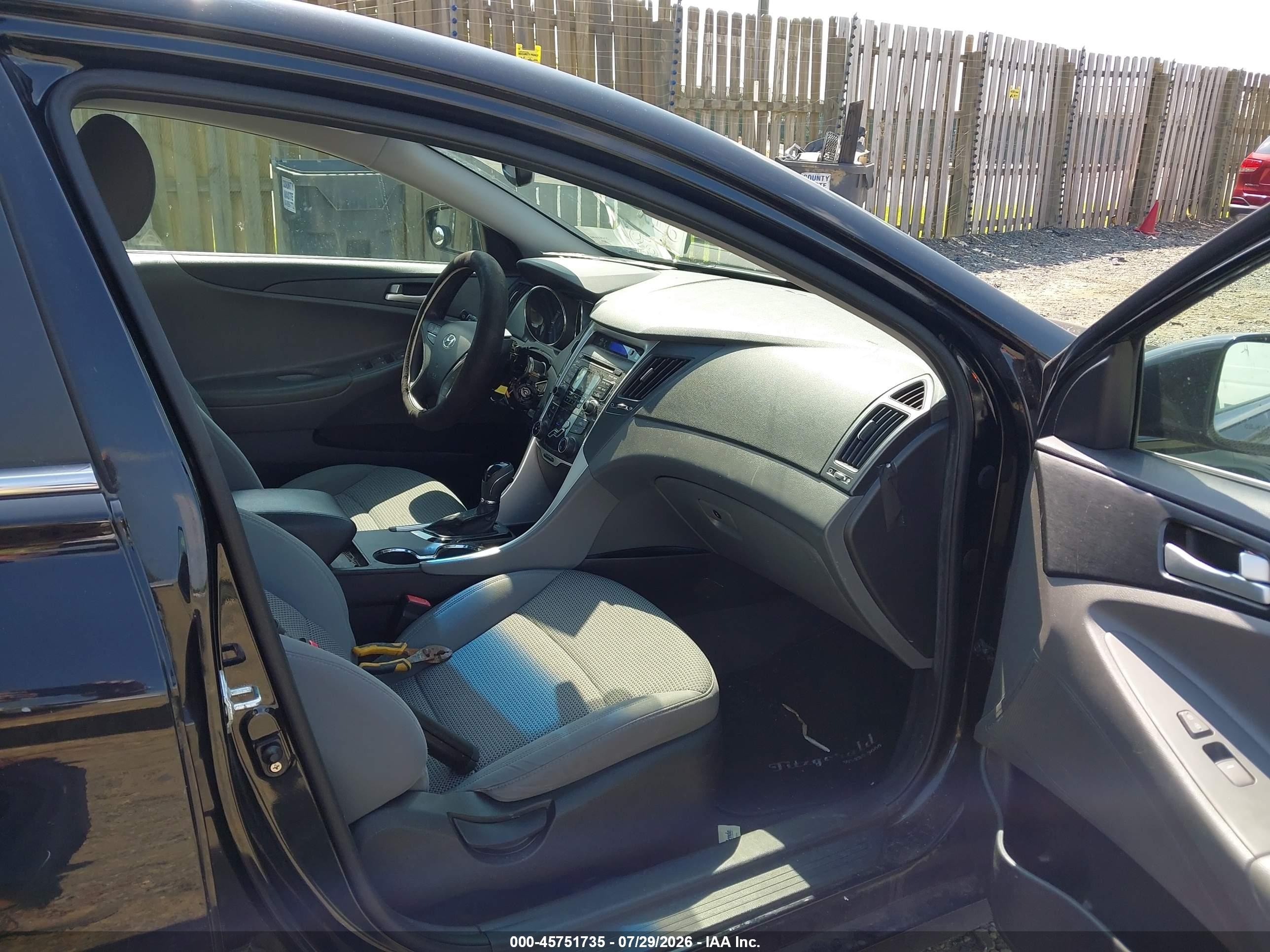 2011 Hyundai Sonata Gls Black vin: 5NPEB4AC7BH307283