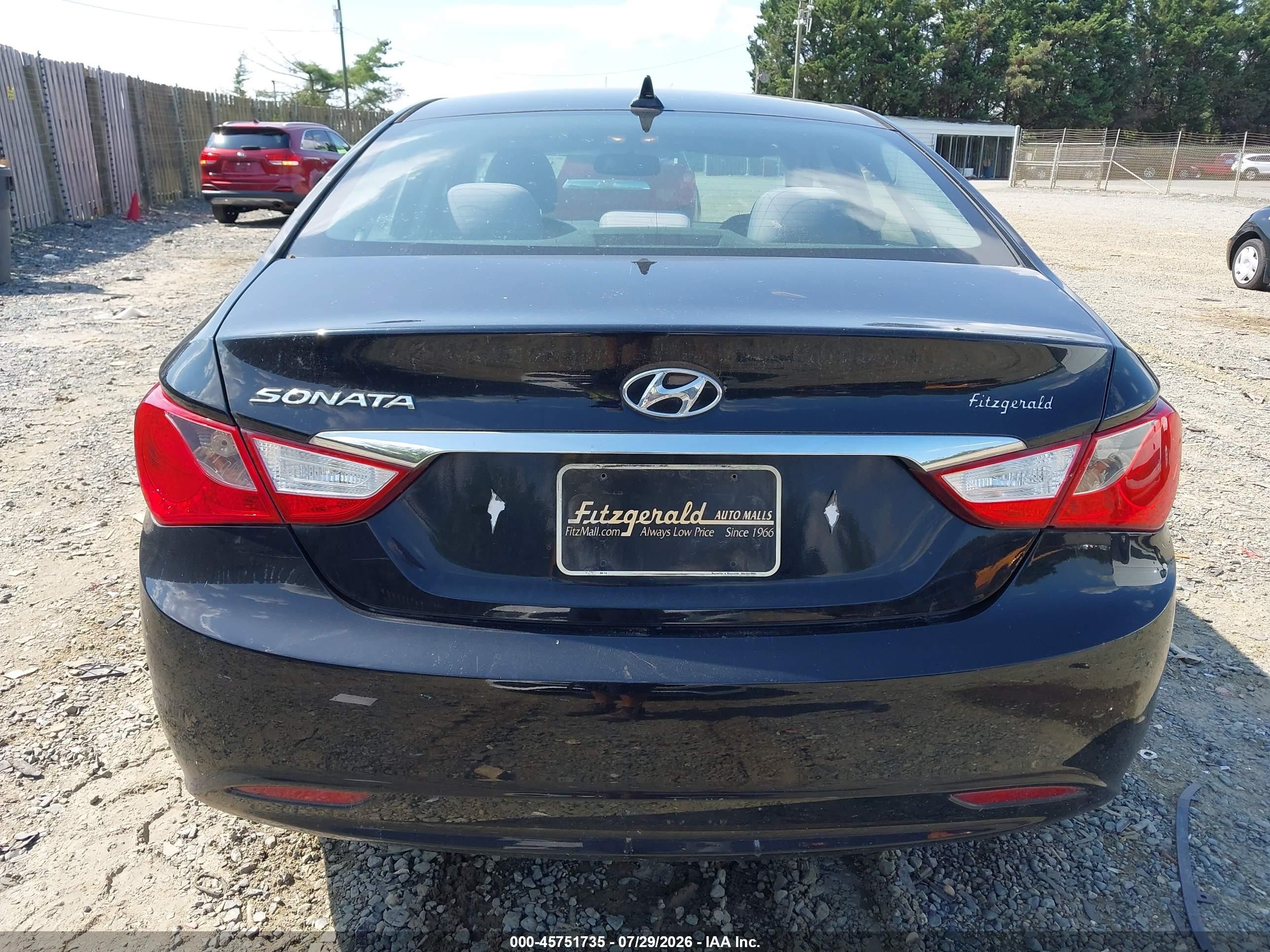 2011 Hyundai Sonata Gls Black vin: 5NPEB4AC7BH307283
