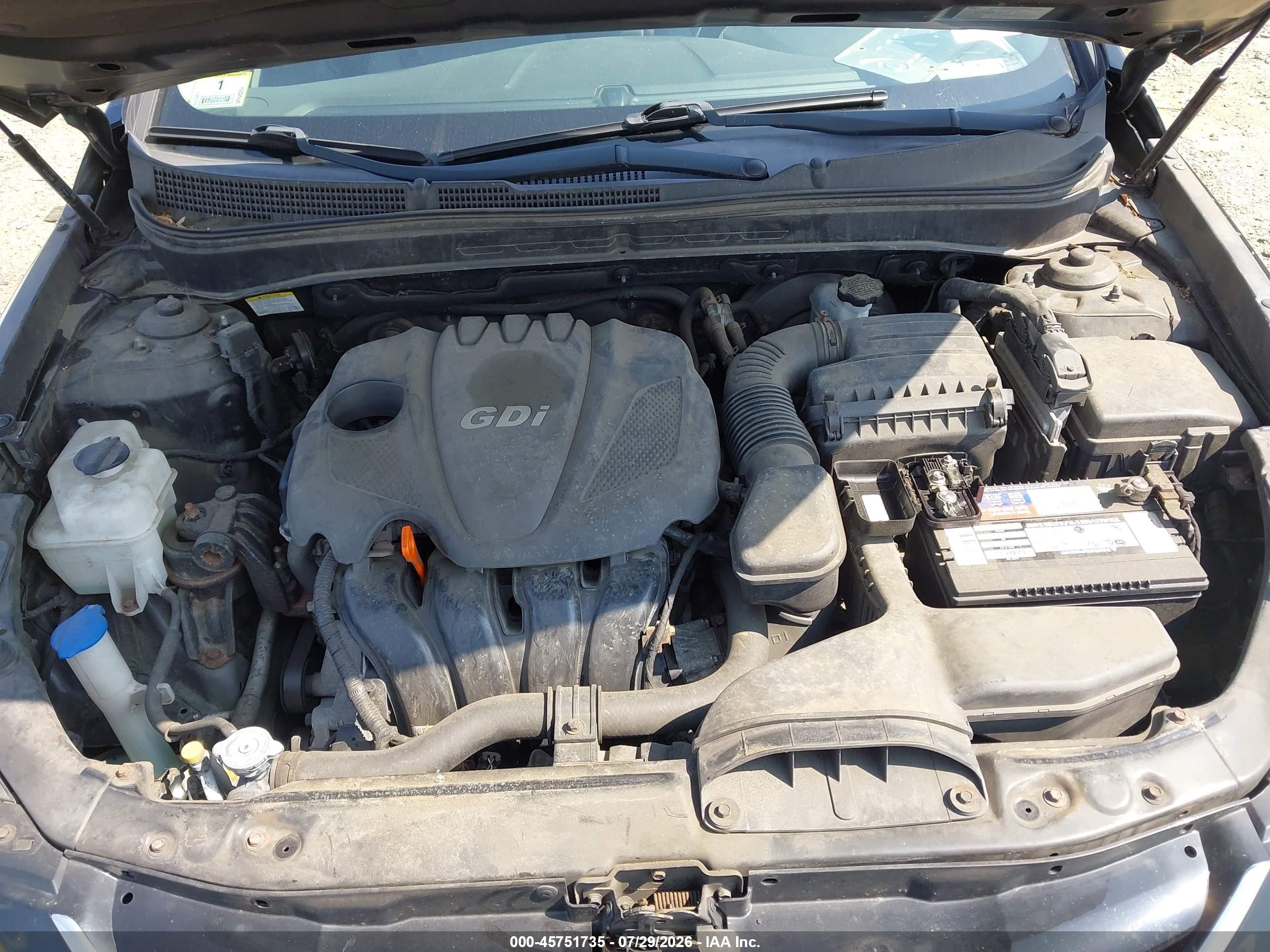 2011 Hyundai Sonata Gls Black vin: 5NPEB4AC7BH307283