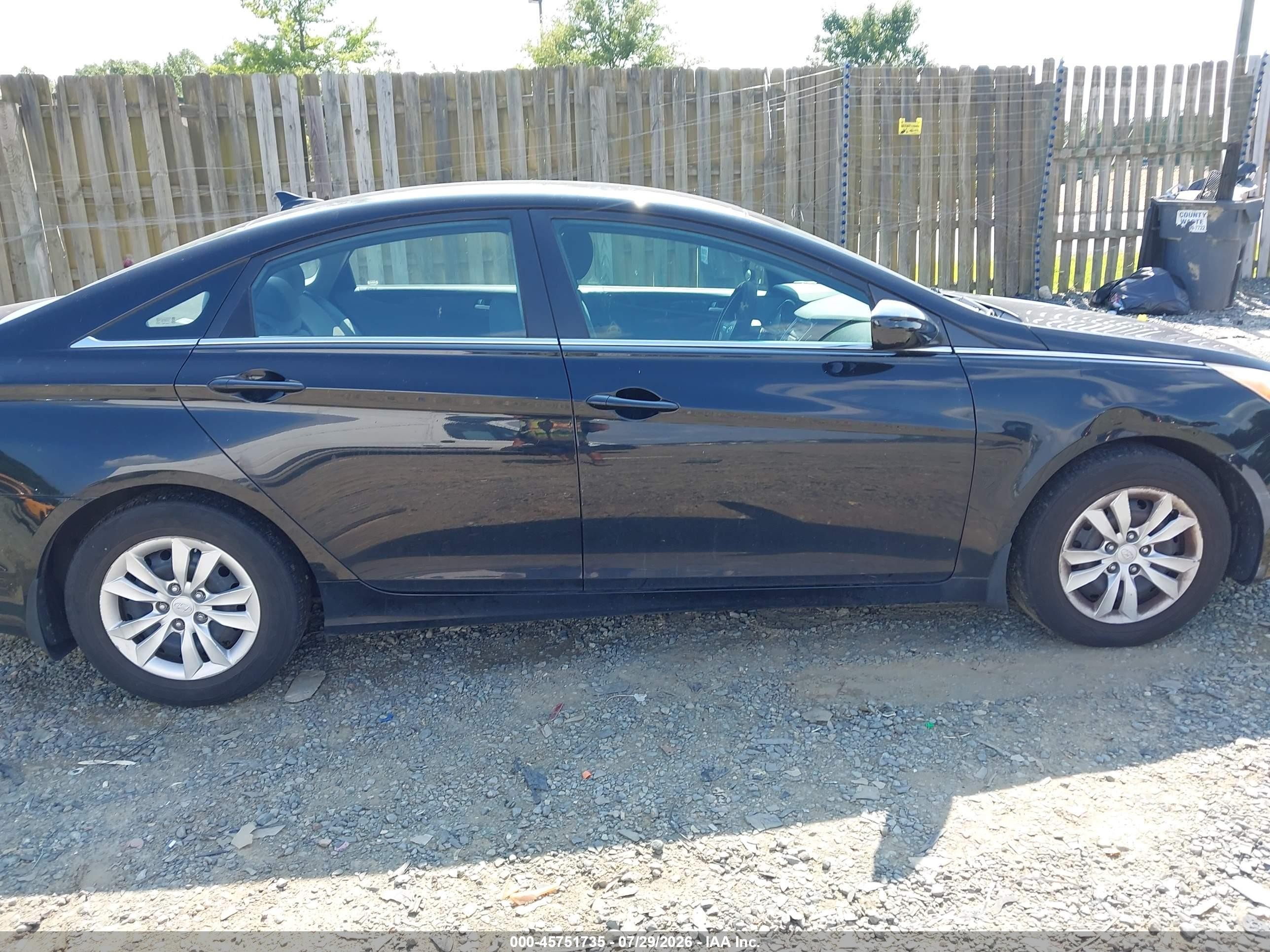 2011 Hyundai Sonata Gls Black vin: 5NPEB4AC7BH307283
