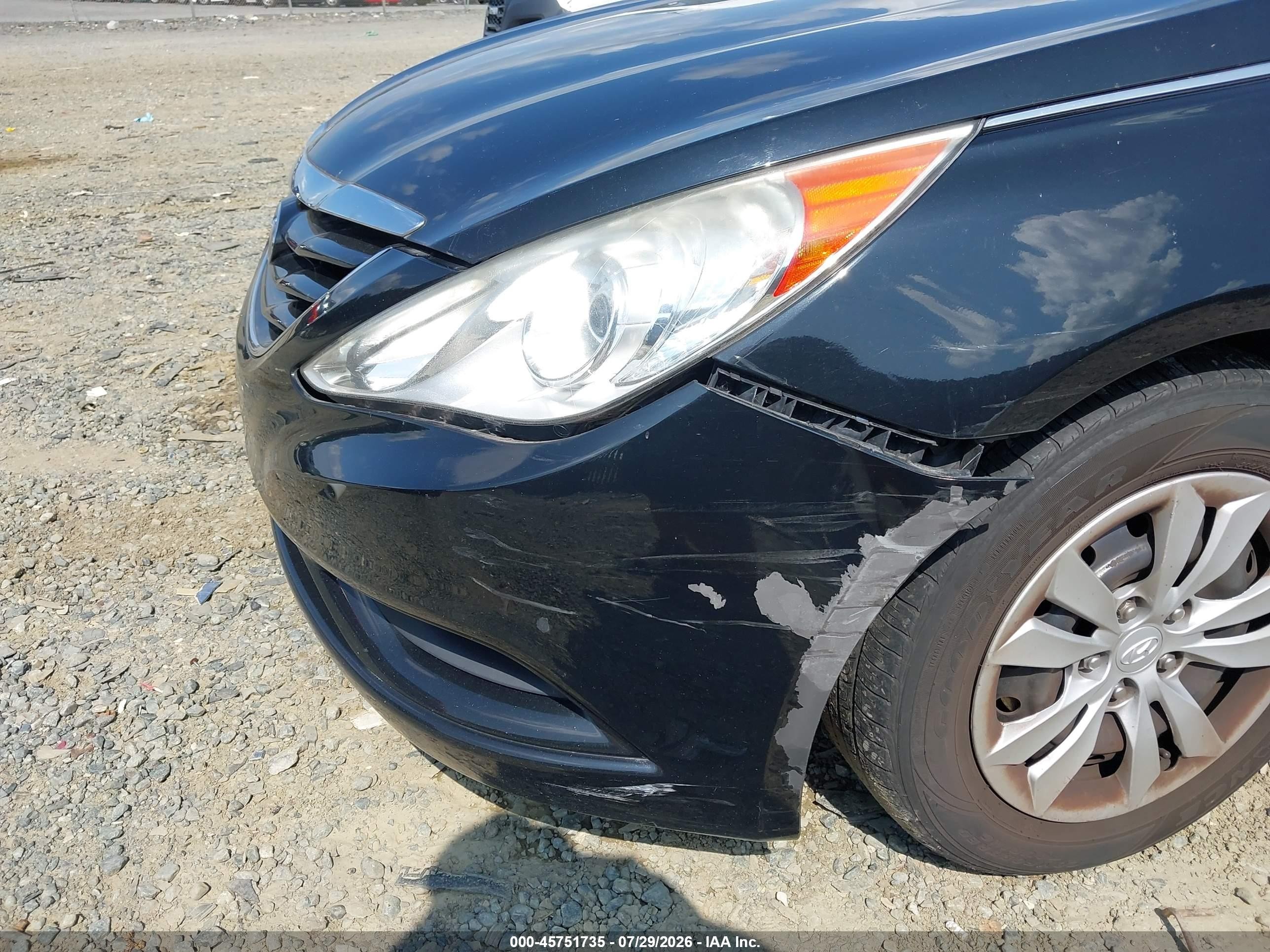 2011 Hyundai Sonata Gls Black vin: 5NPEB4AC7BH307283