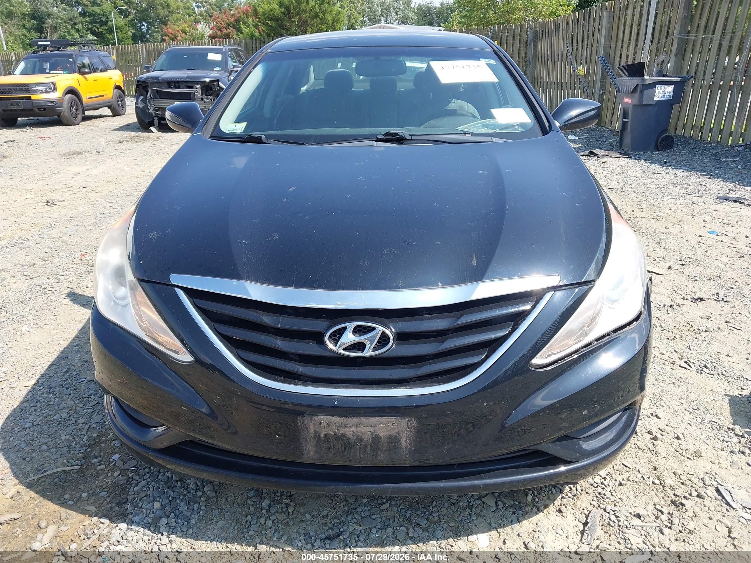 2011 Hyundai Sonata Gls Black vin: 5NPEB4AC7BH307283