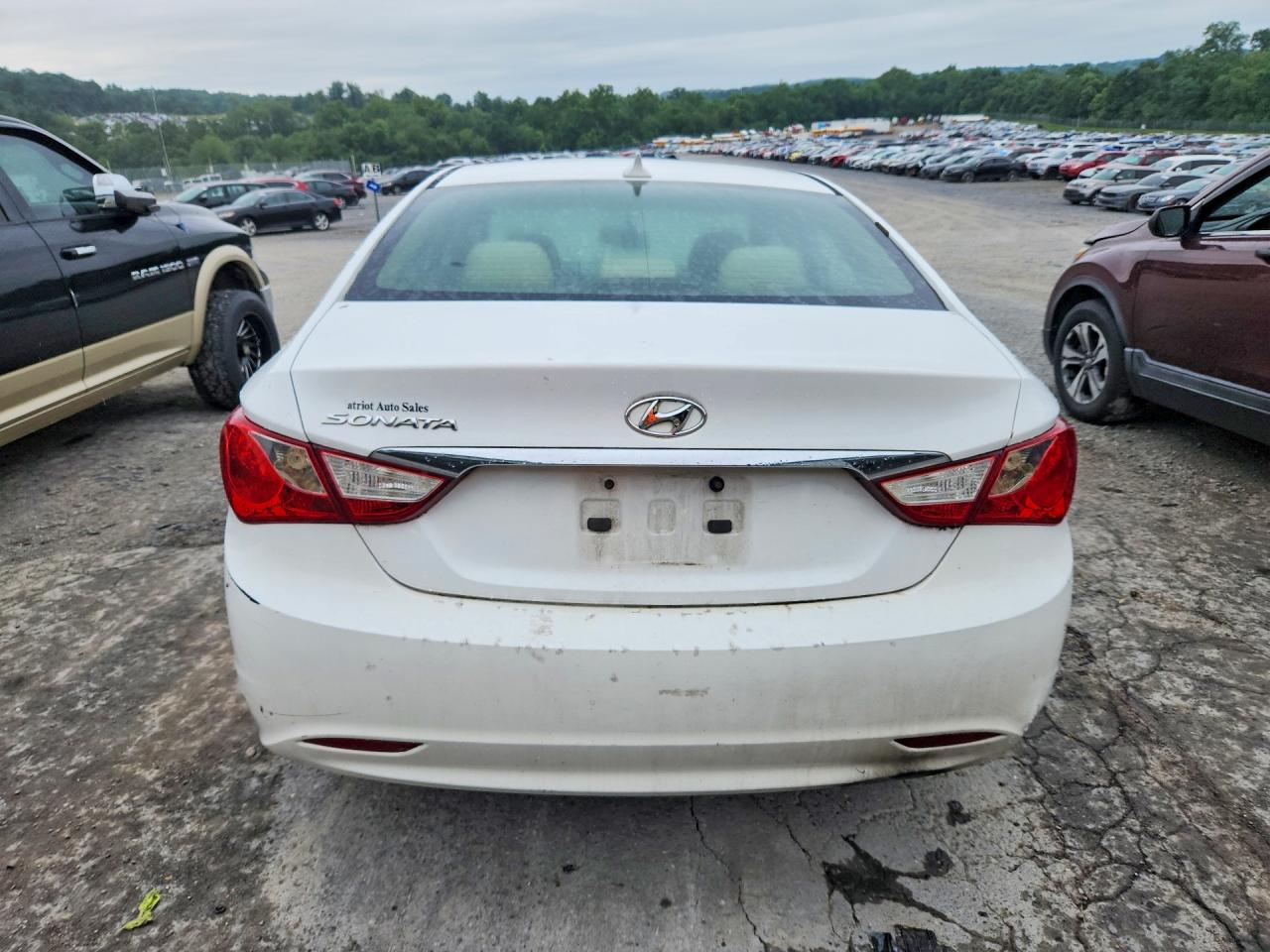 2012 Hyundai Sonata Gls White vin: 5NPEB4AC7CH320861