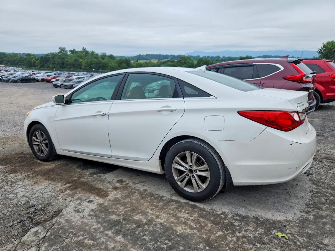 2012 Hyundai Sonata Gls White vin: 5NPEB4AC7CH320861