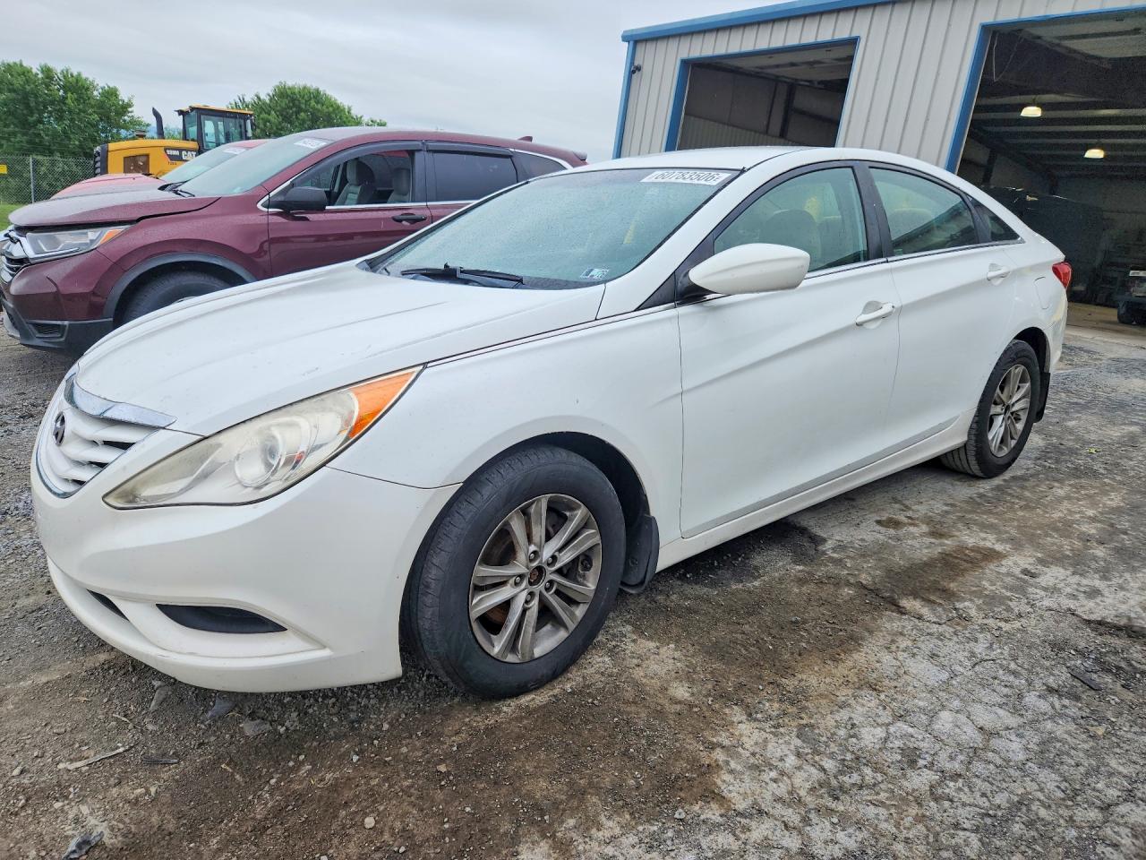 2012 Hyundai Sonata Gls White vin: 5NPEB4AC7CH320861