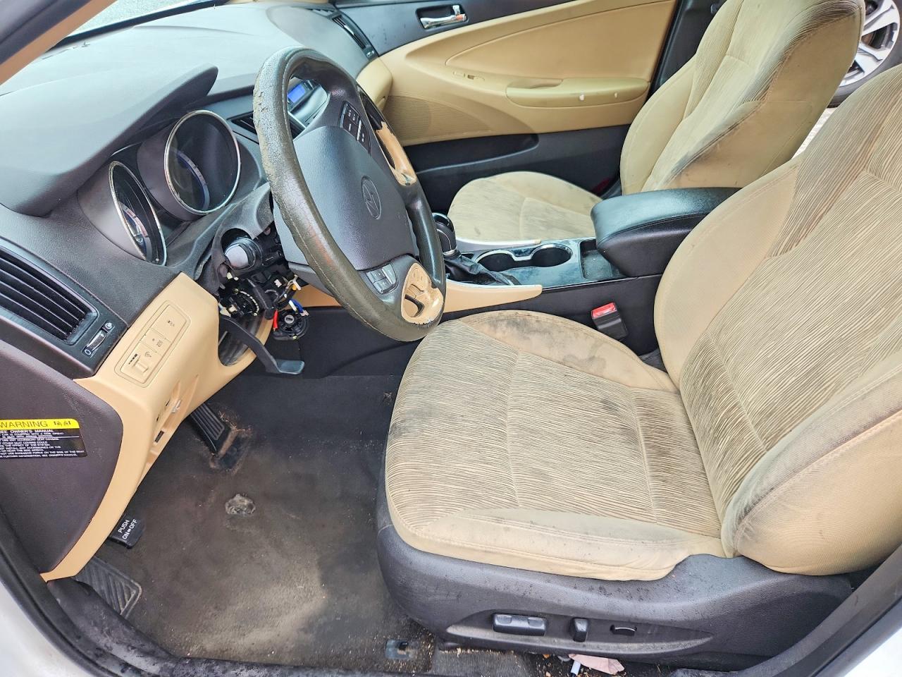 2012 Hyundai Sonata Gls White vin: 5NPEB4AC7CH320861