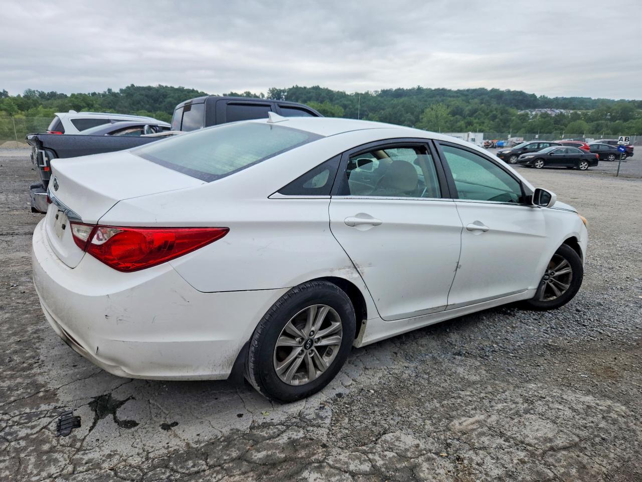 2012 Hyundai Sonata Gls White vin: 5NPEB4AC7CH320861