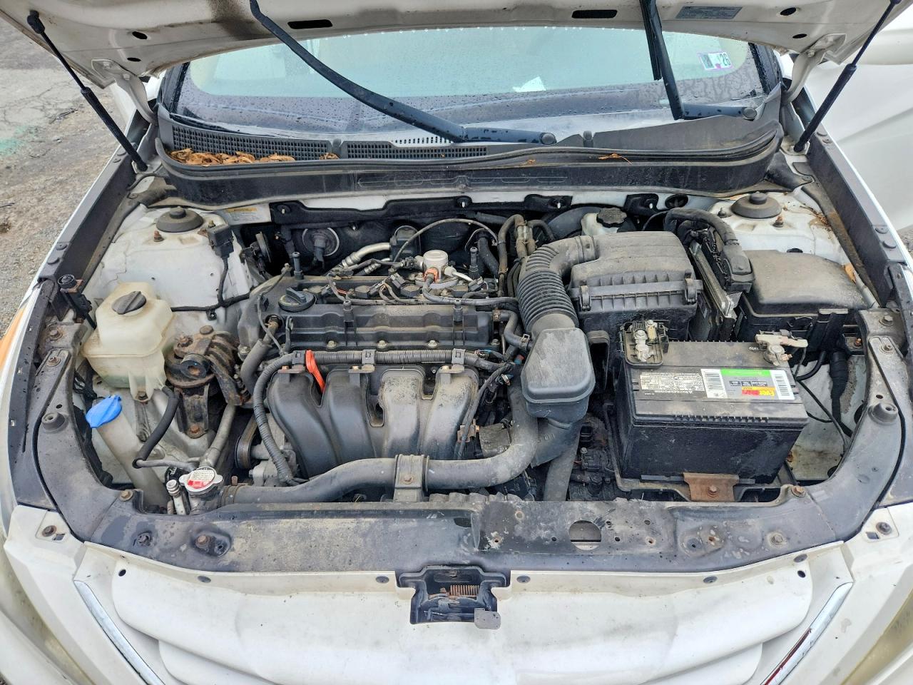2012 Hyundai Sonata Gls White vin: 5NPEB4AC7CH320861
