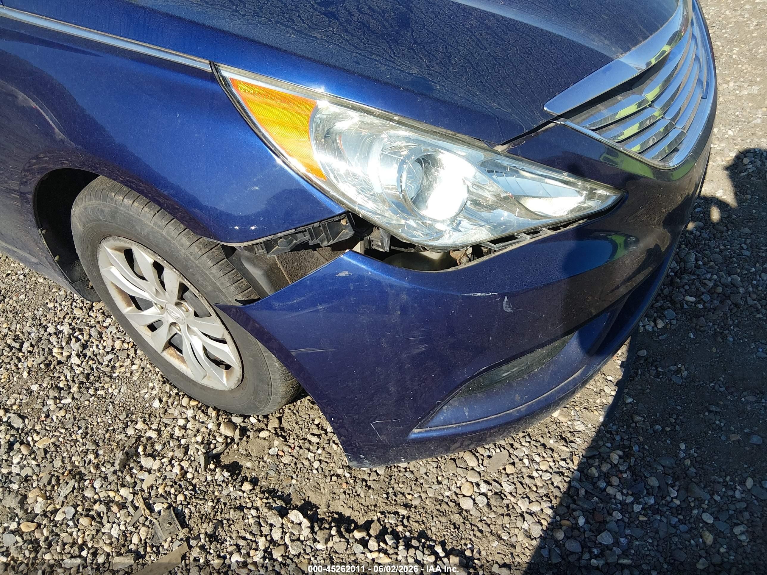 2012 Hyundai Sonata Gls Синий vin: 5NPEB4AC7CH323839