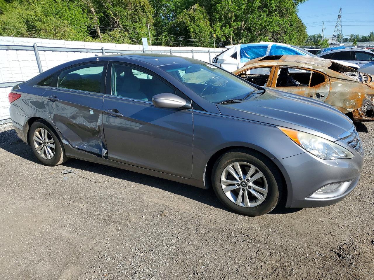 2012 Hyundai Sonata Gls Серый vin: 5NPEB4AC7CH325090