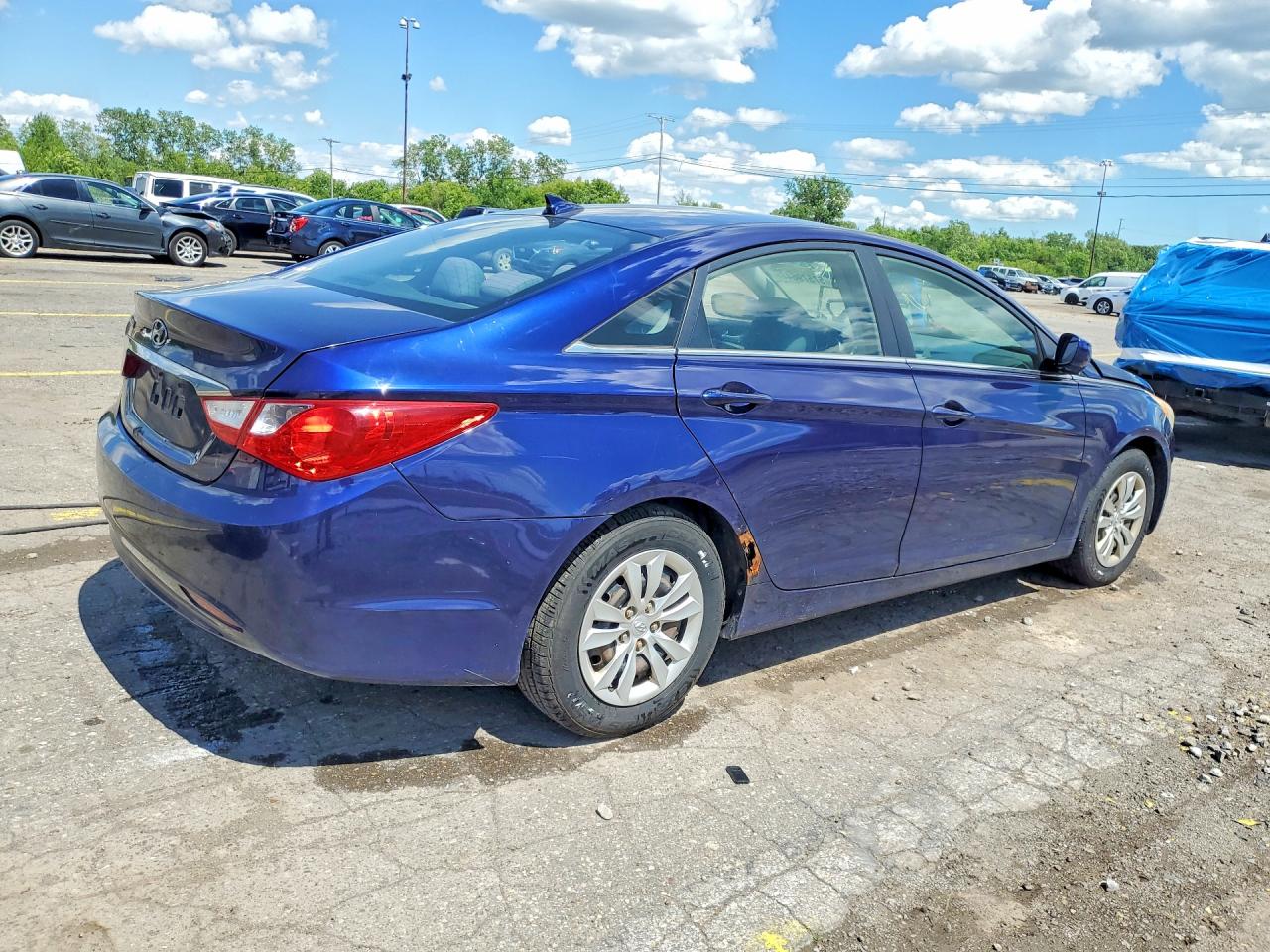 2012 Hyundai Sonata Gls Blue vin: 5NPEB4AC7CH330242